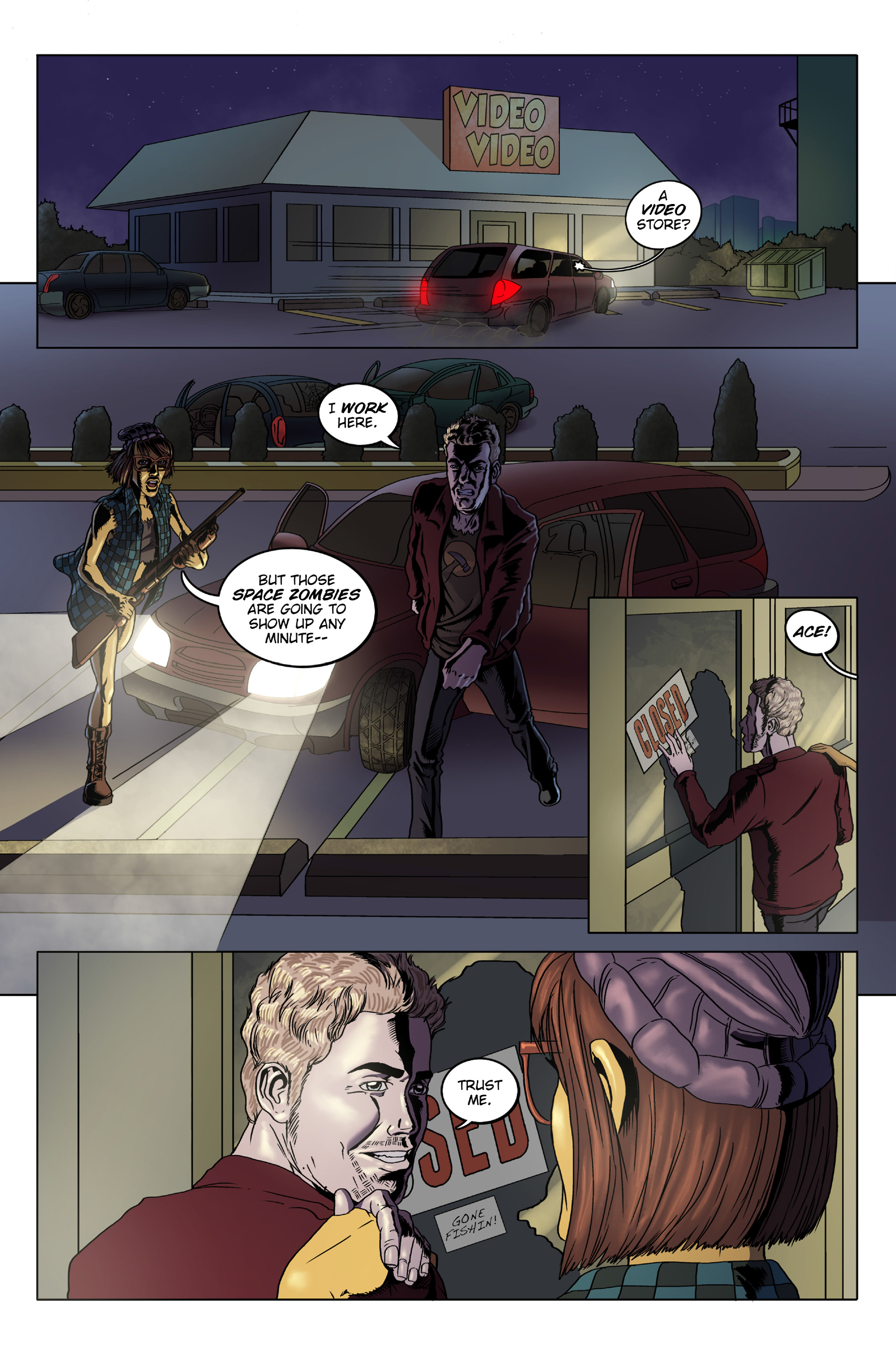 Read online Lesbian Zombies from Outer Space comic -  Issue #2 - 17