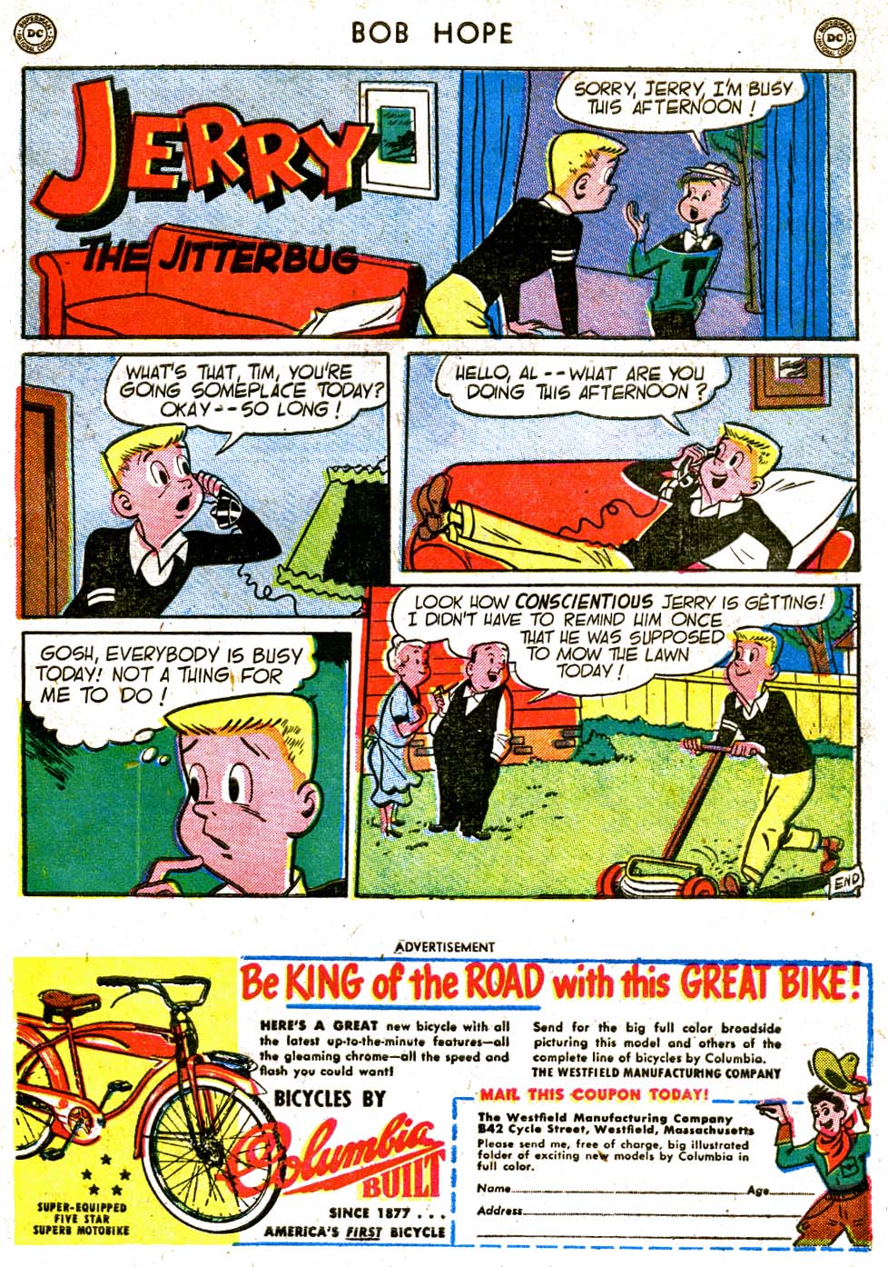 Read online The Adventures of Bob Hope comic -  Issue #7 - 39