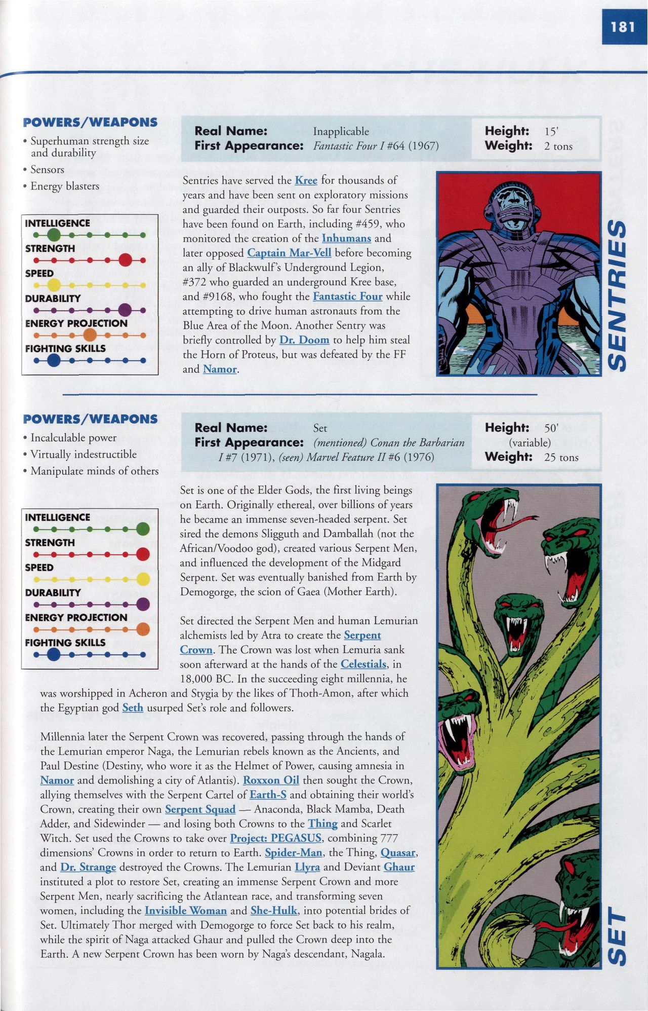 Read online Marvel Encyclopedia comic -  Issue # TPB 6 - 184