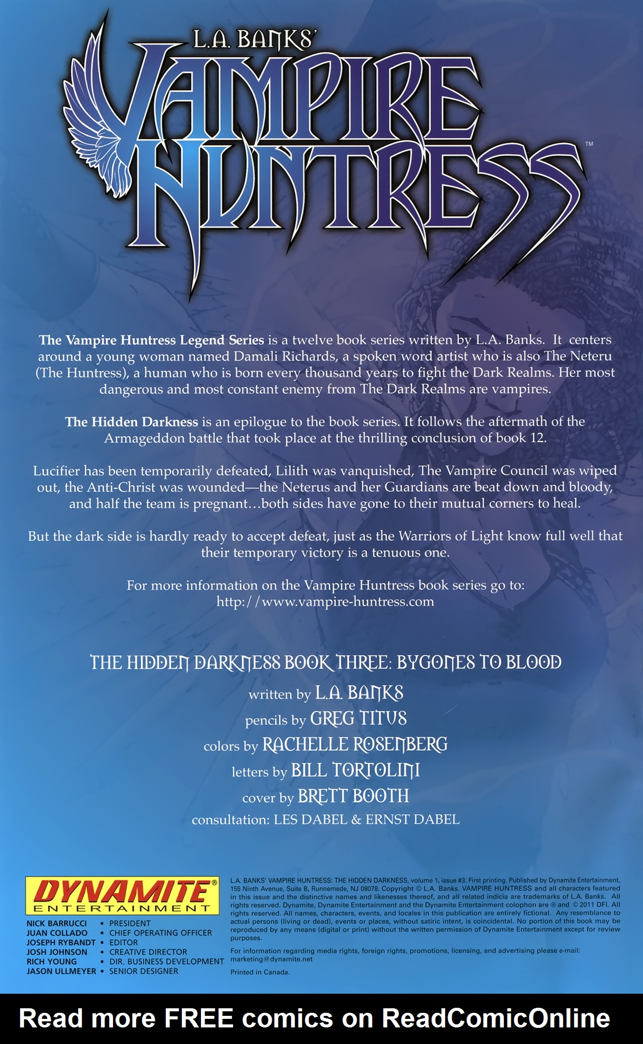 Read online L.A. Banks' Vampire Huntress: Dawn and Darkness comic -  Issue #3 - 4