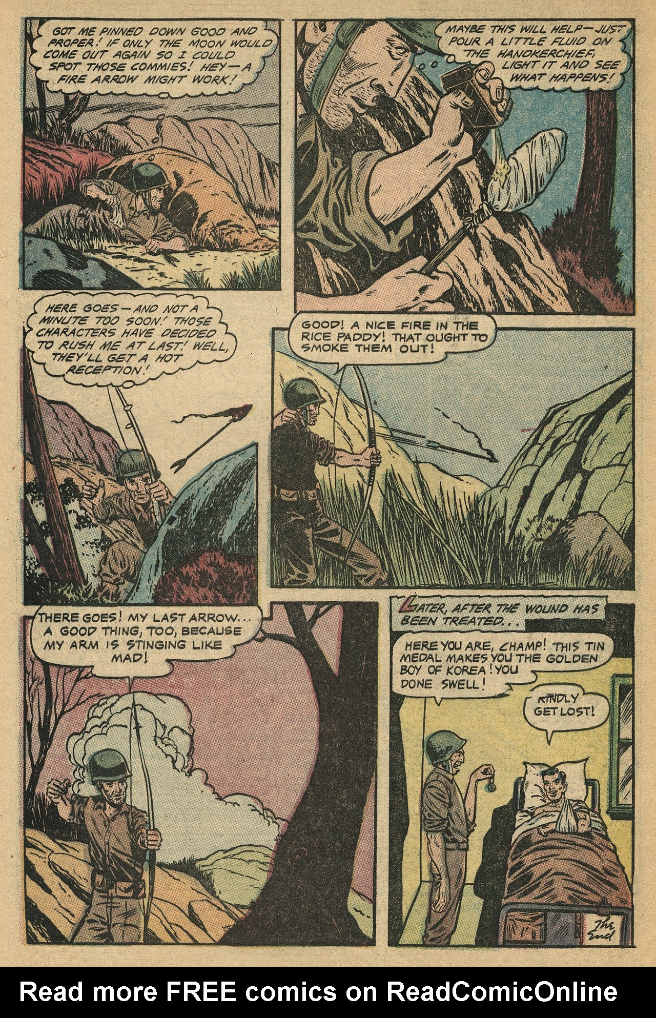 Read online Men in Action (1957) comic -  Issue #4 - 34