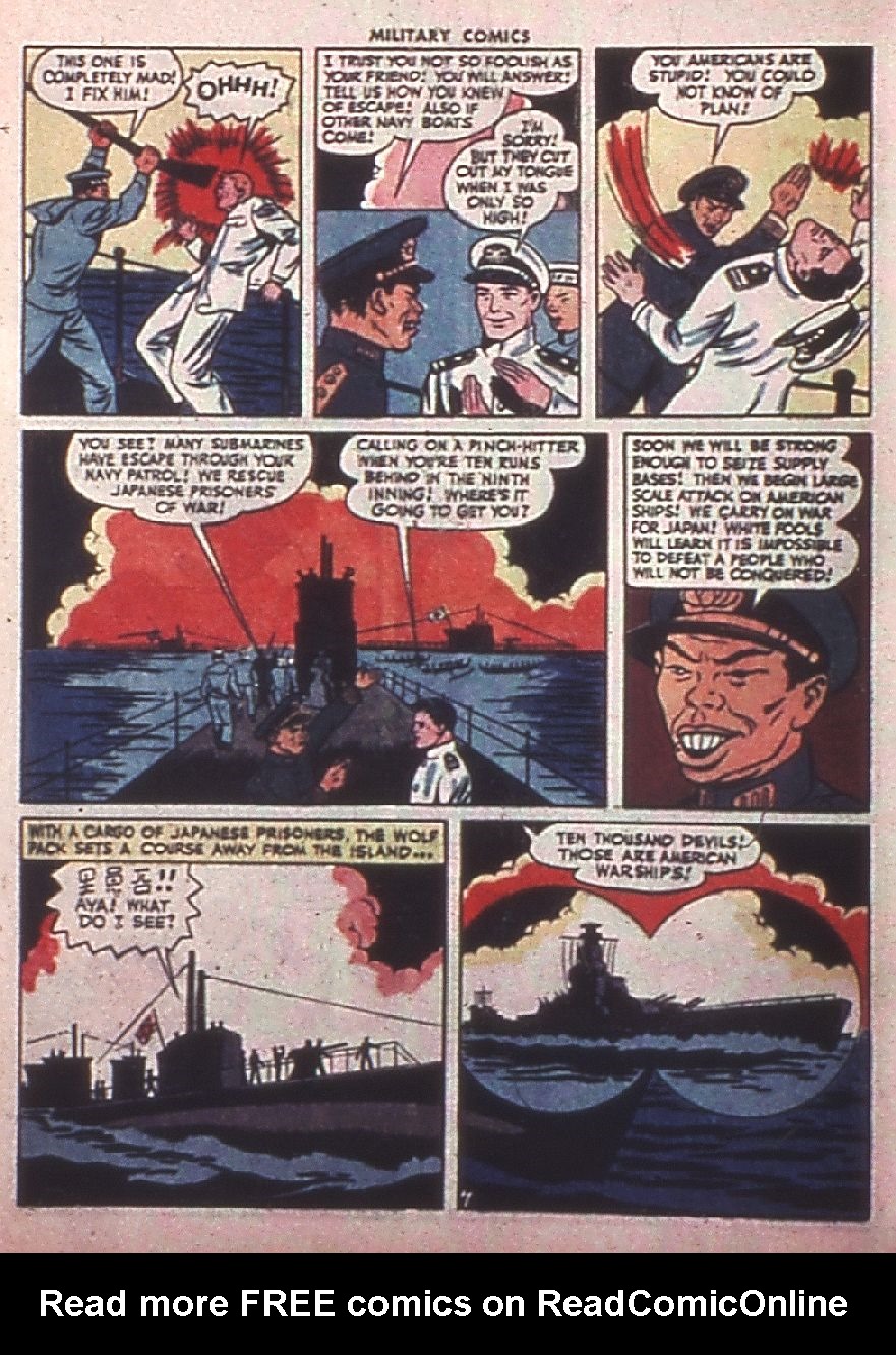 Read online Military Comics comic -  Issue #38 - 48