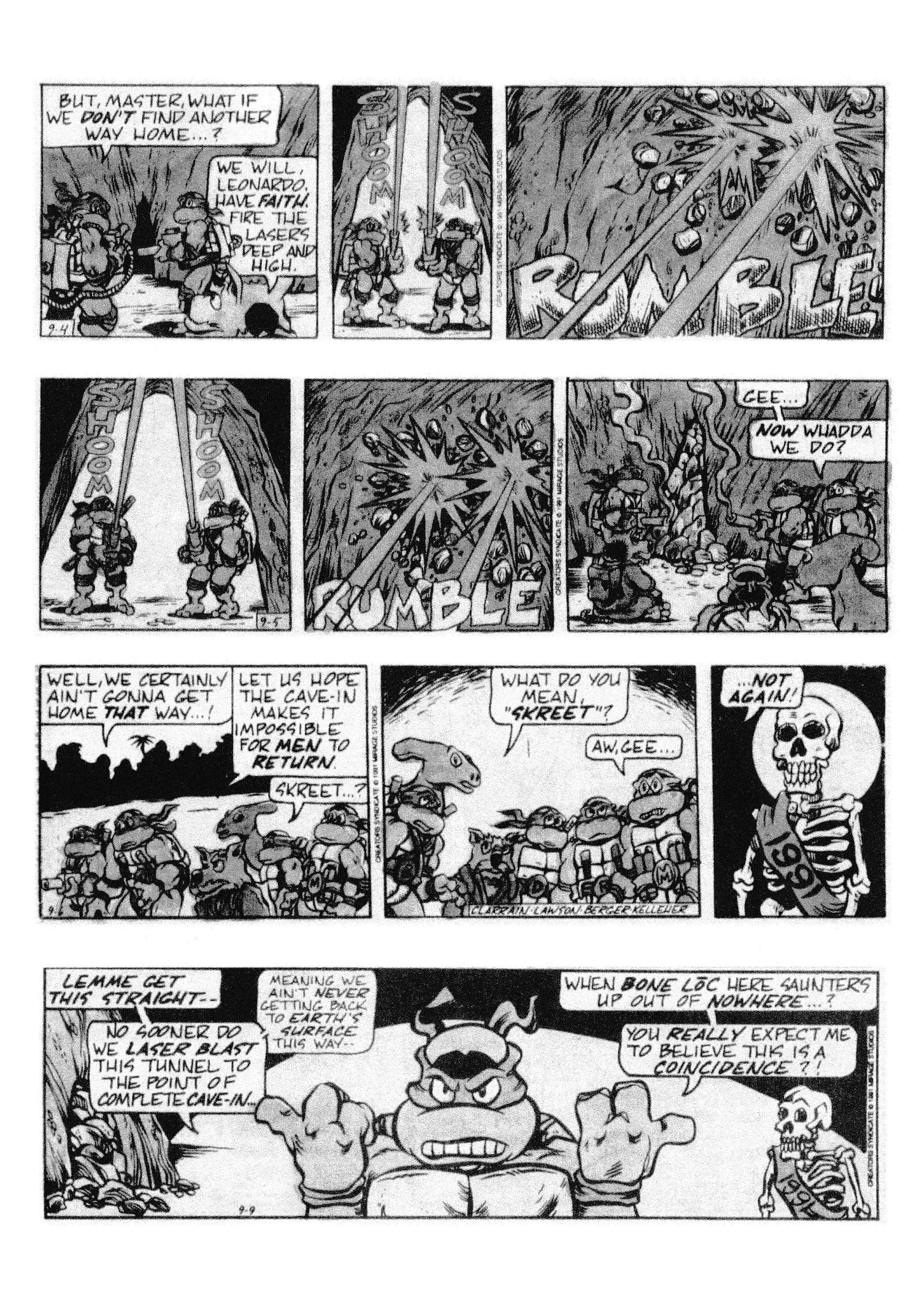 Read online Teenage Mutant Ninja Turtles: Complete Newspaper Daily Comic Strip Collection comic -  Issue # TPB 2 (Part 1) - 61