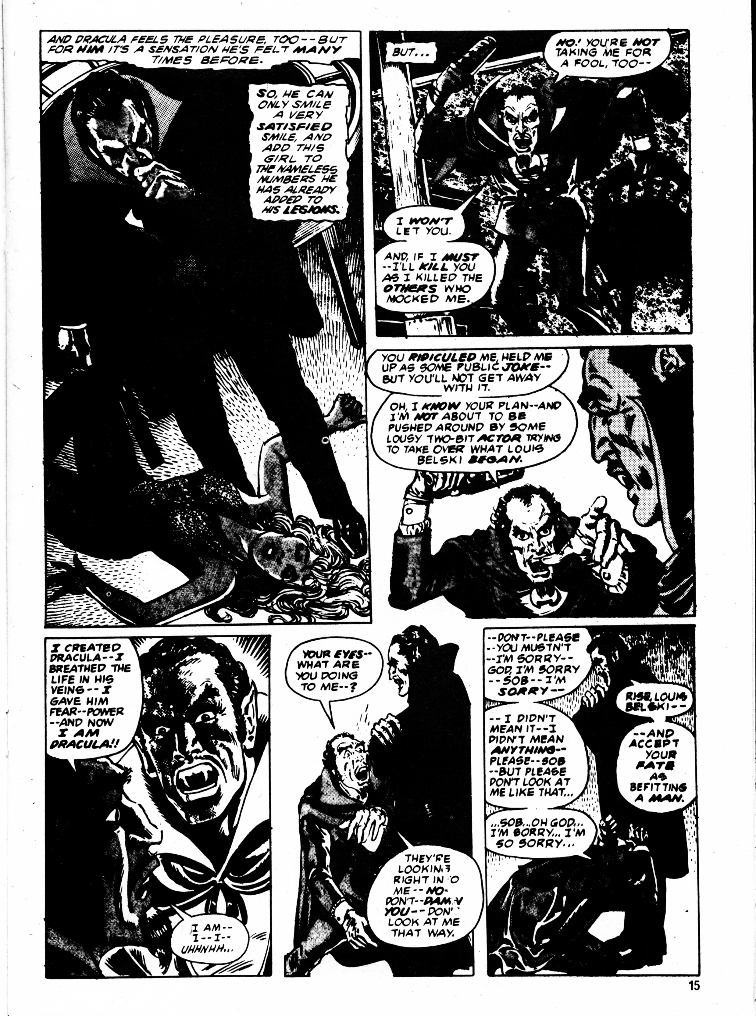 Read online Dracula Lives (1974) comic -  Issue #25 - 15