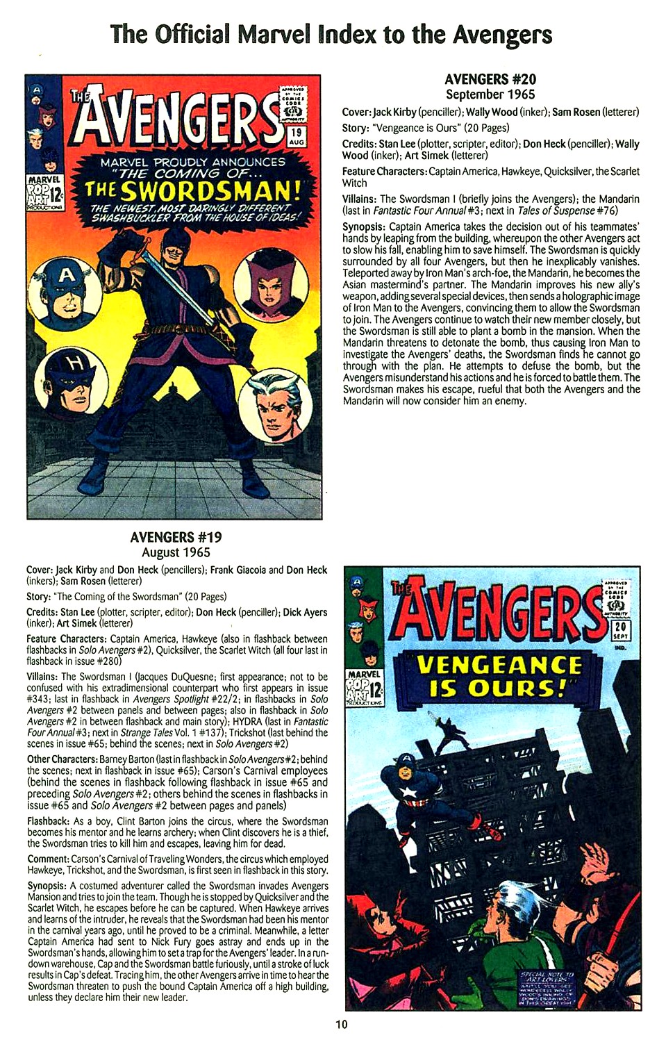 Read online The Official Marvel Index to the Avengers comic -  Issue #1 - 12