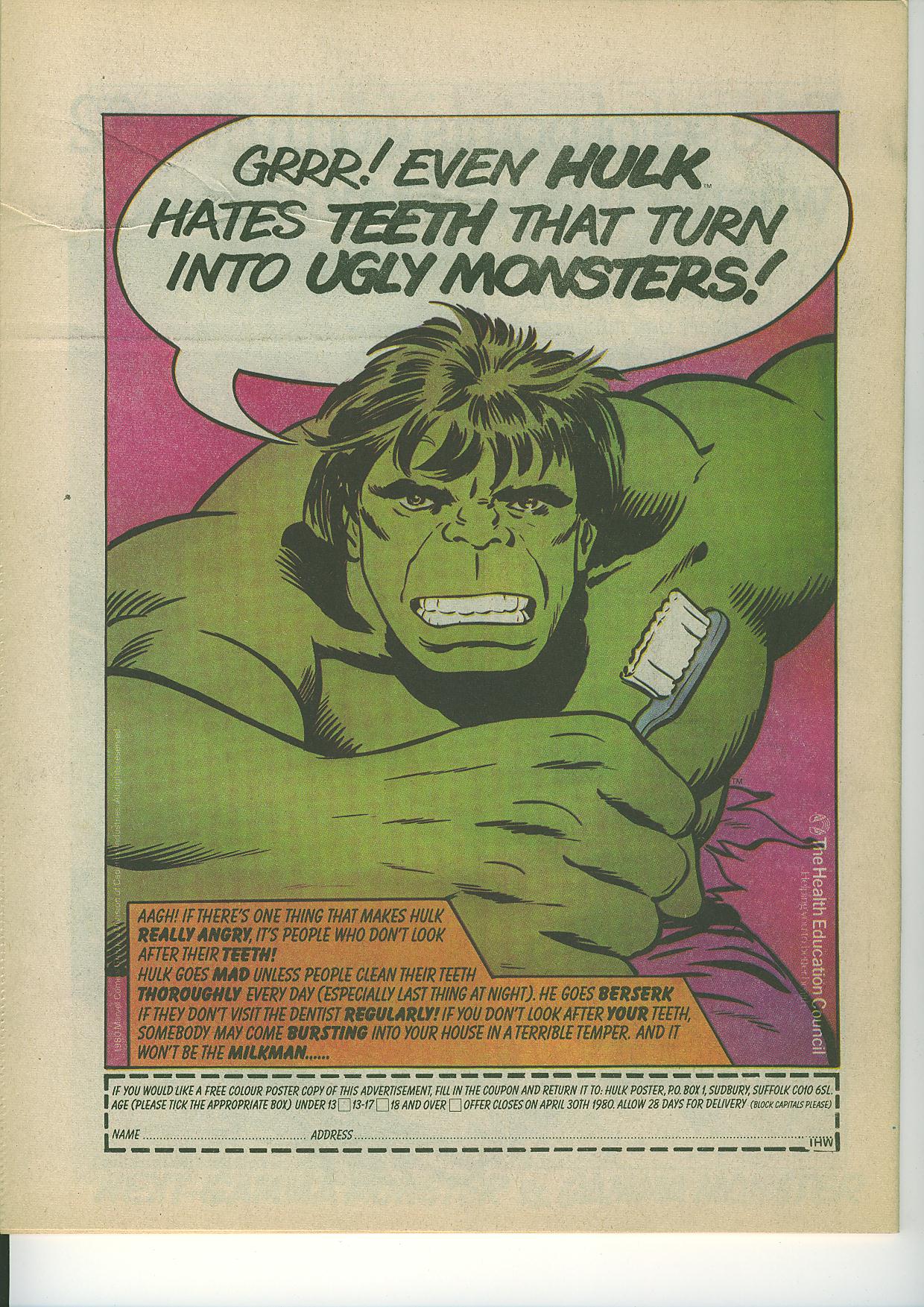 Read online The Incredible Hulk Weekly comic -  Issue #54 - 31