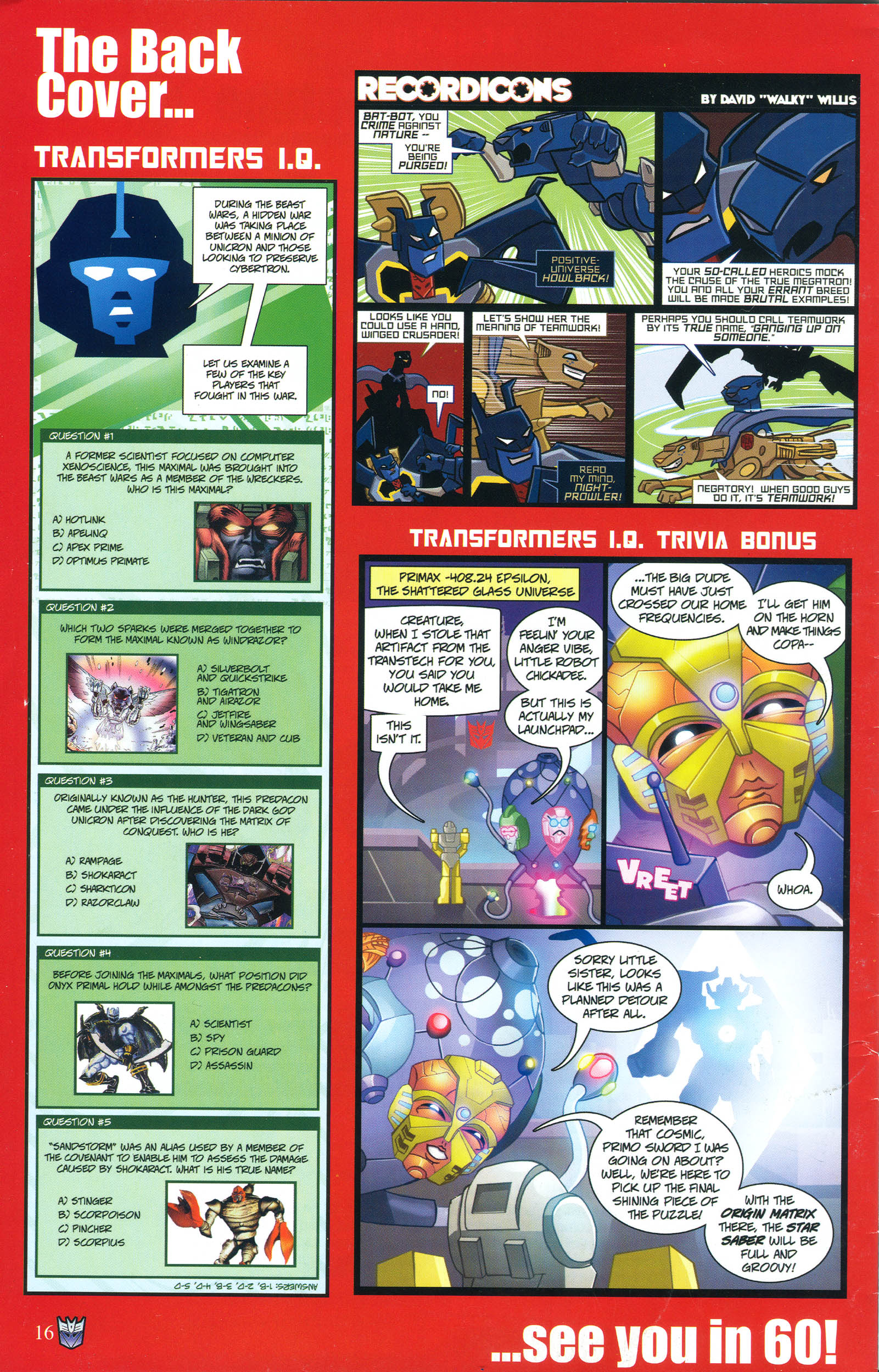 Read online Transformers: Collectors' Club comic -  Issue #54 - 16