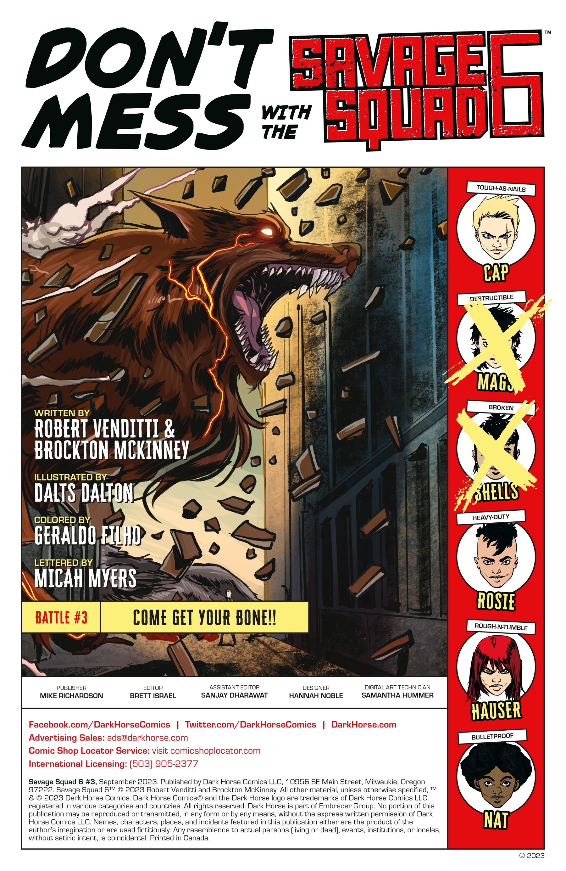 Read online Savage Squad 6 comic -  Issue #3 - 2