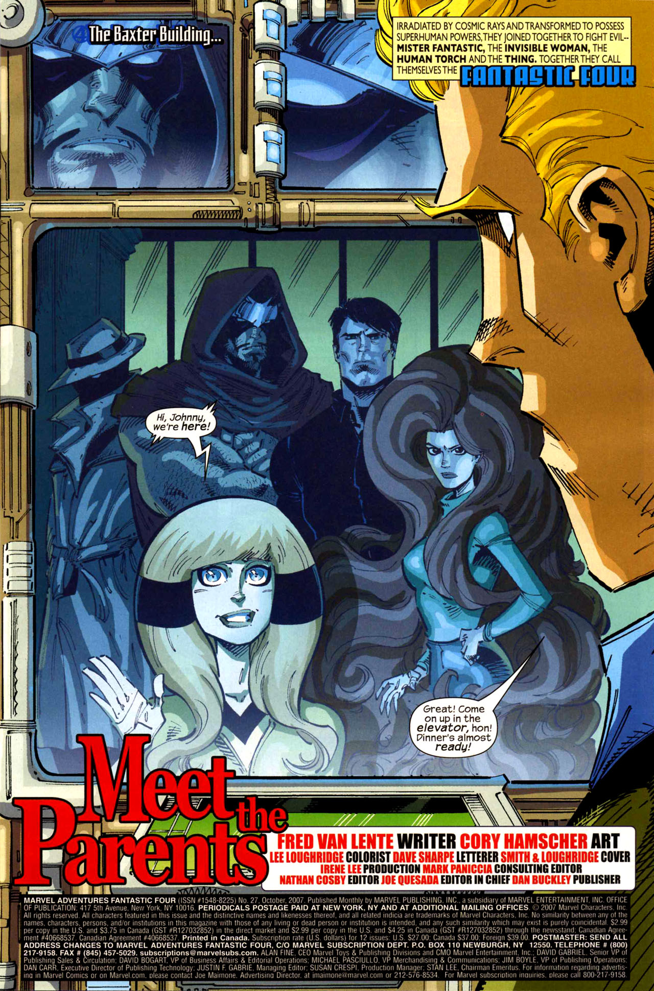 Read online Marvel Adventures Fantastic Four comic -  Issue #27 - 2