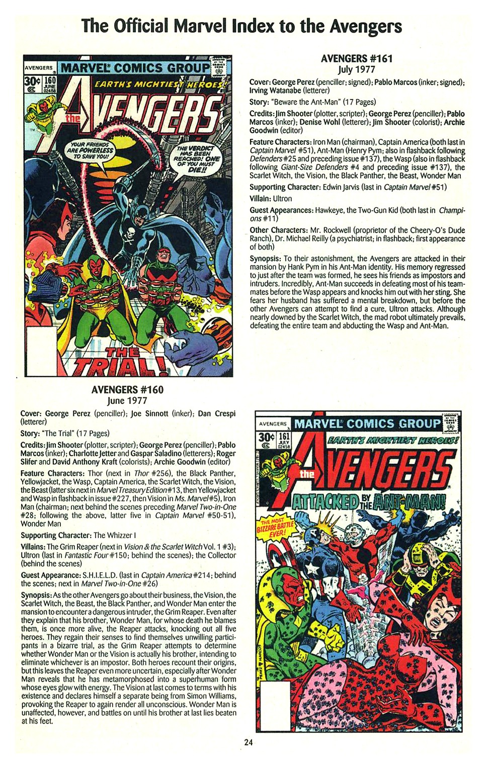 Read online The Official Marvel Index to the Avengers comic -  Issue #3 - 26