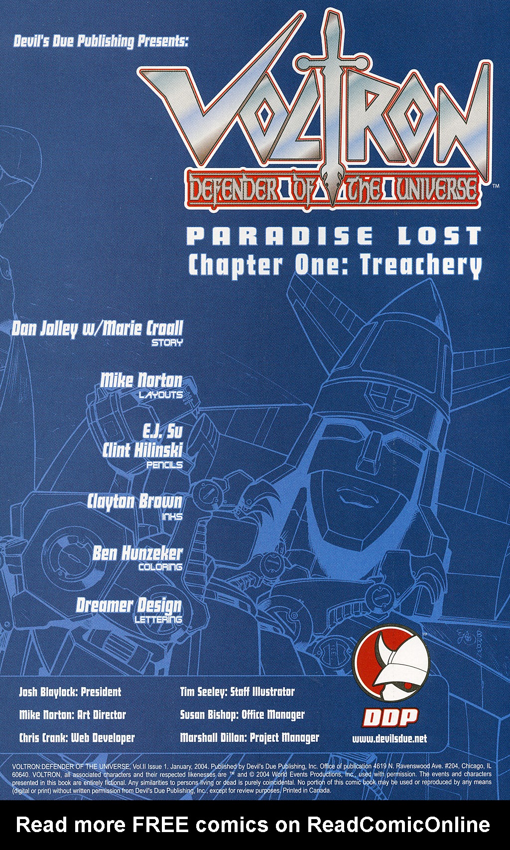 Read online Voltron: Defender of the Universe comic -  Issue #1 - 2