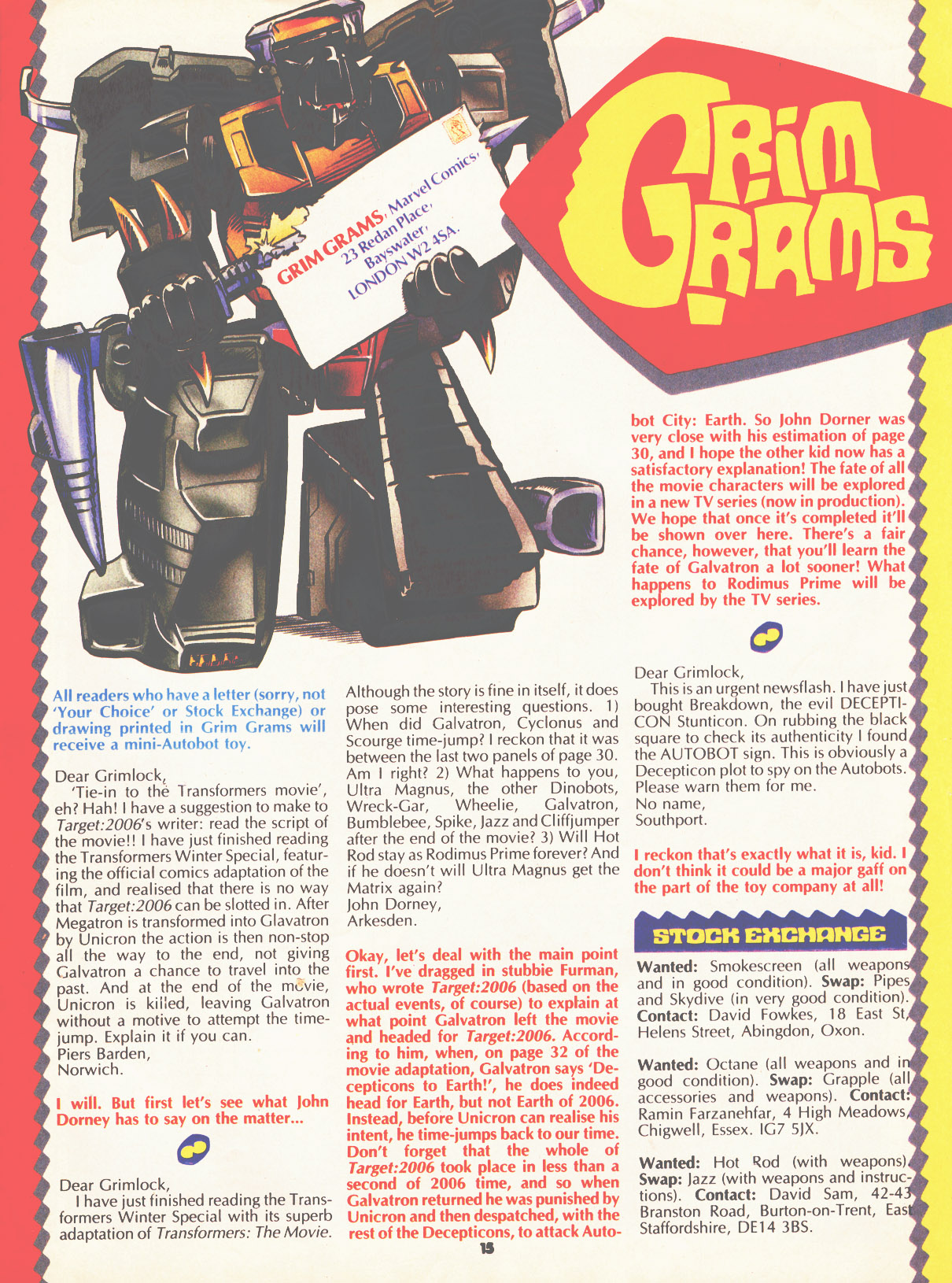 Read online The Transformers (UK) comic -  Issue #96 - 14