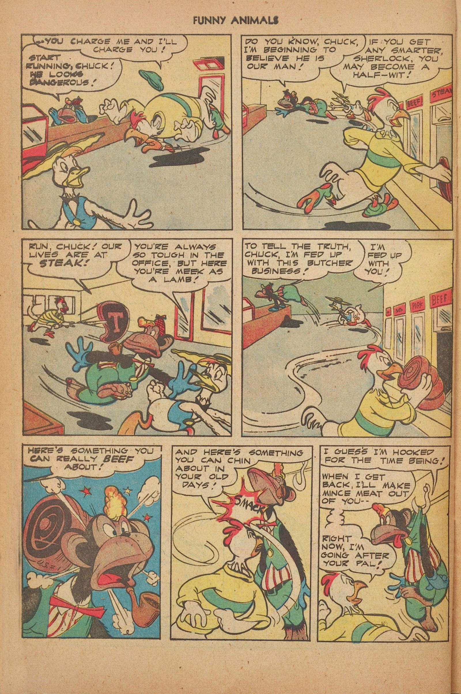 Read online Fawcett's Funny Animals comic -  Issue #62 - 6