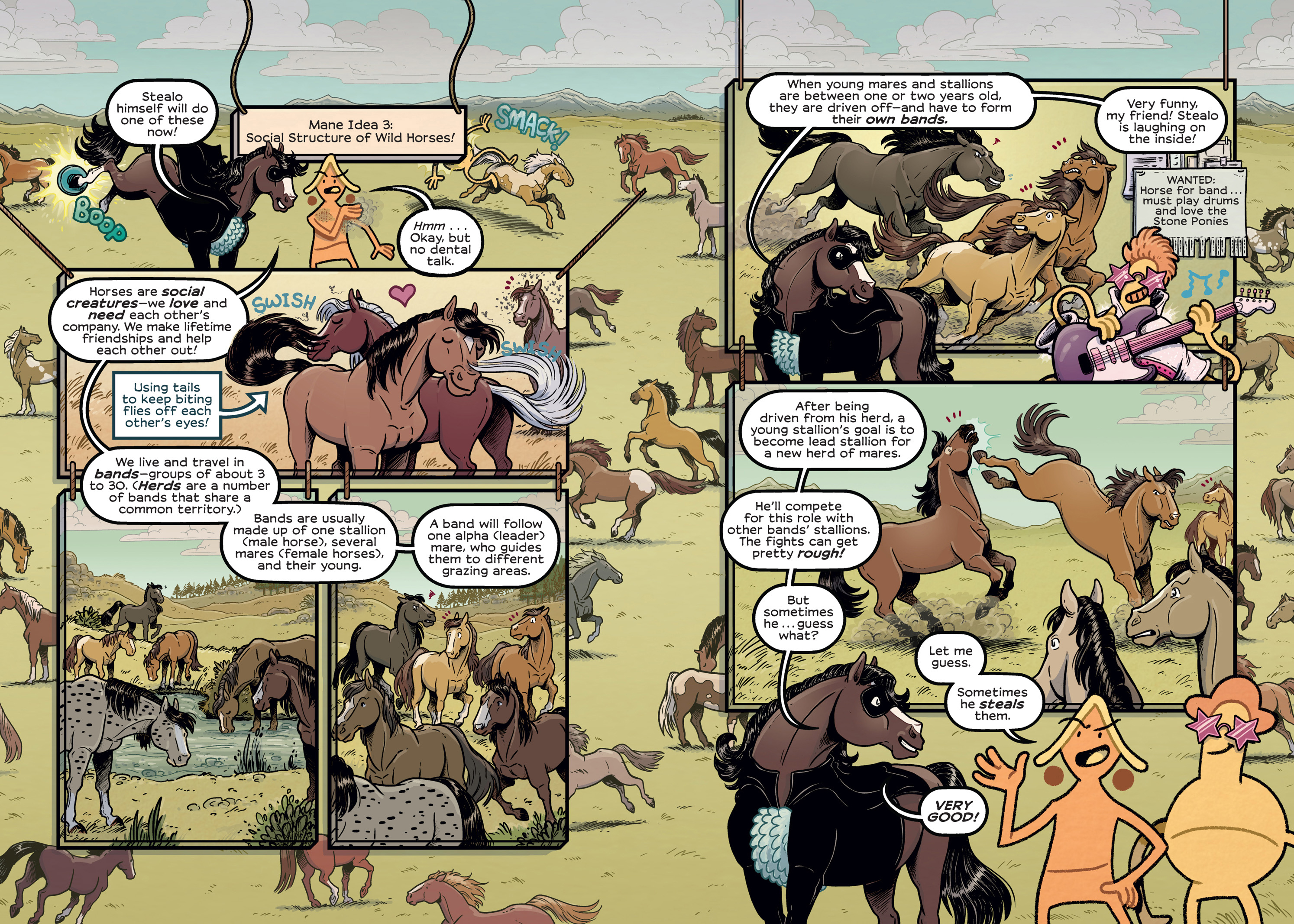 Read online History Comics comic -  Issue # The Wild Mustang - Horses of the American West - 66