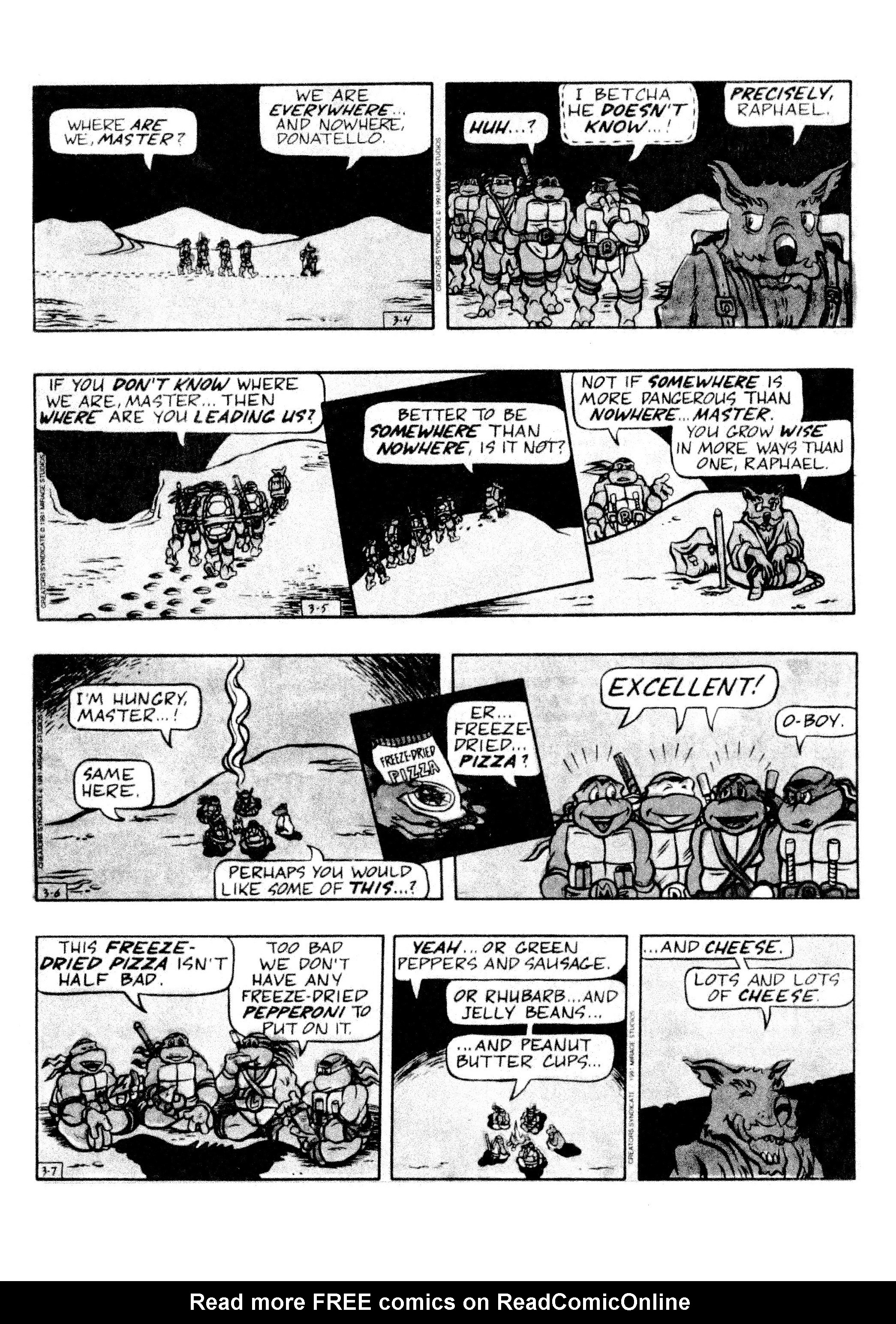 Read online Teenage Mutant Ninja Turtles: Complete Newspaper Daily Comic Strip Collection comic -  Issue # TPB 2 (Part 1) - 28