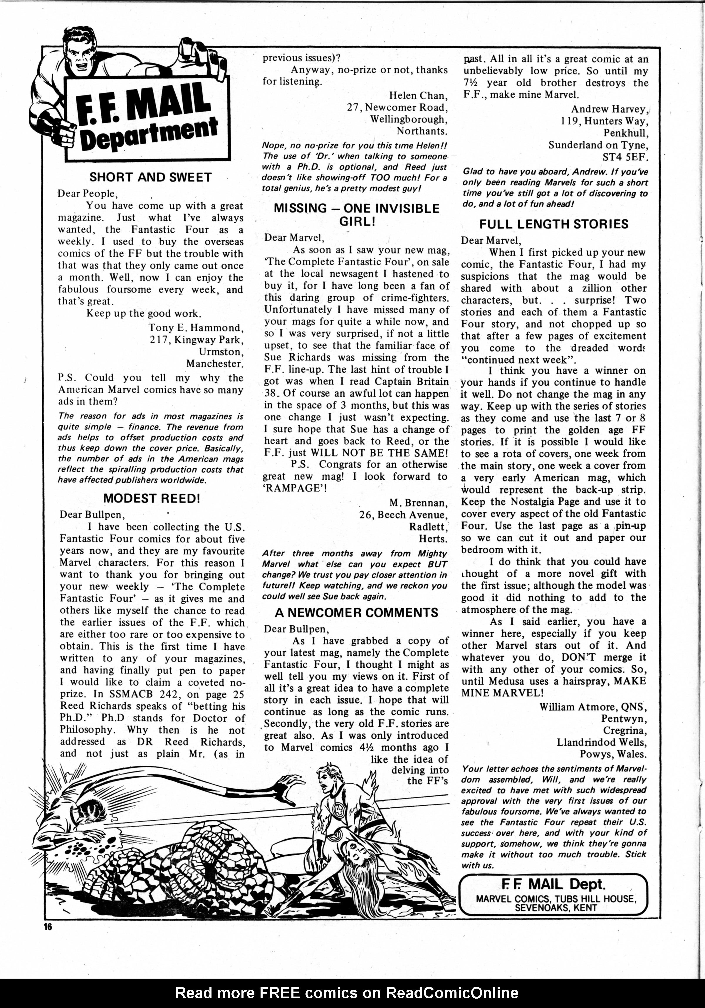 Read online Fantastic Four (1982) comic -  Issue #13 - 16