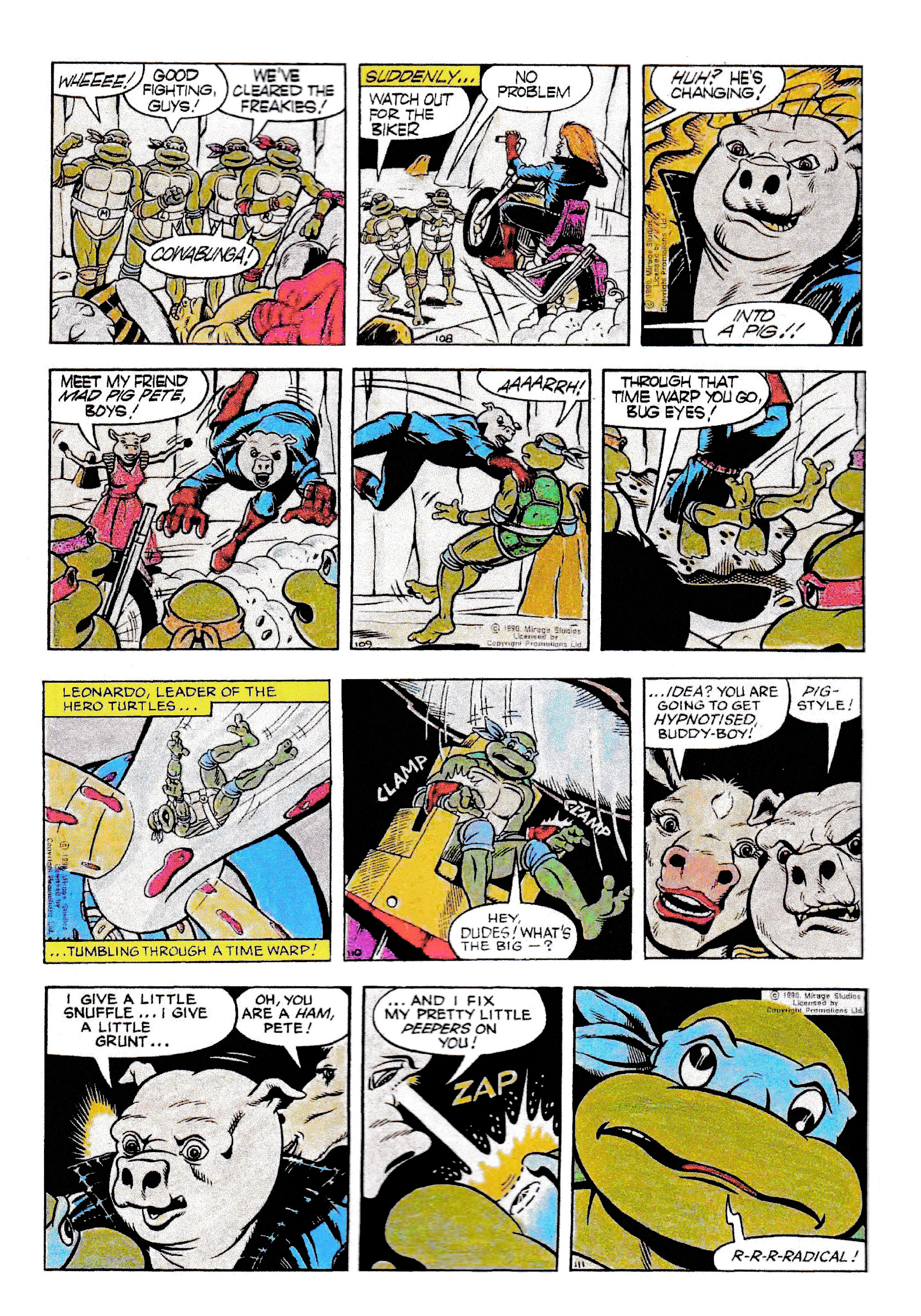 Read online Teenage Mutant Ninja Turtles: Complete Newspaper Daily Comic Strip Collection comic -  Issue # TPB 1 - 35