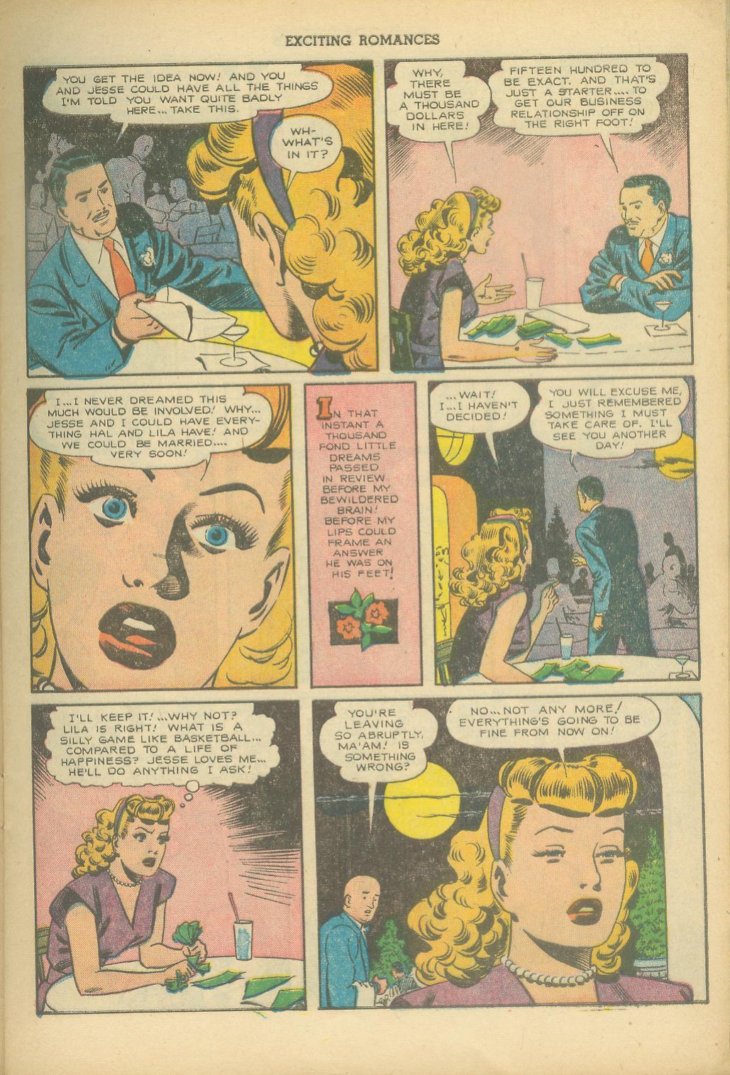 Read online Exciting Romances comic -  Issue #6 - 9