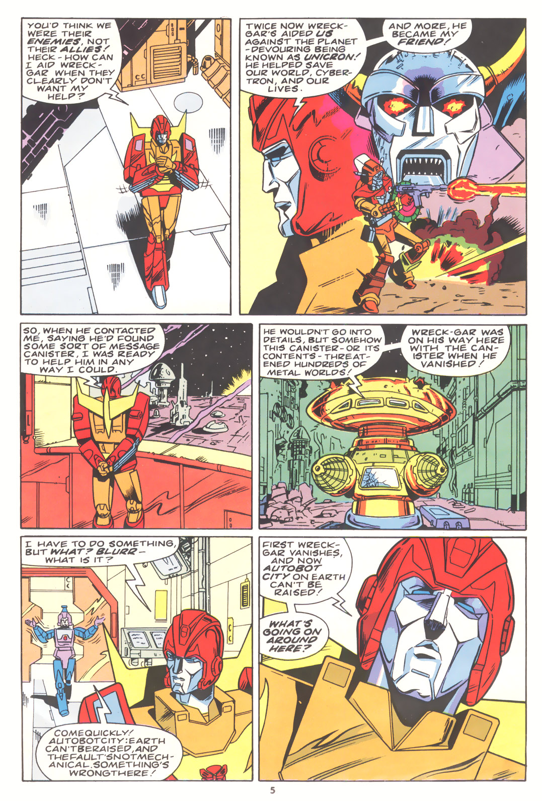 Read online The Transformers (UK) comic -  Issue #184 - 5