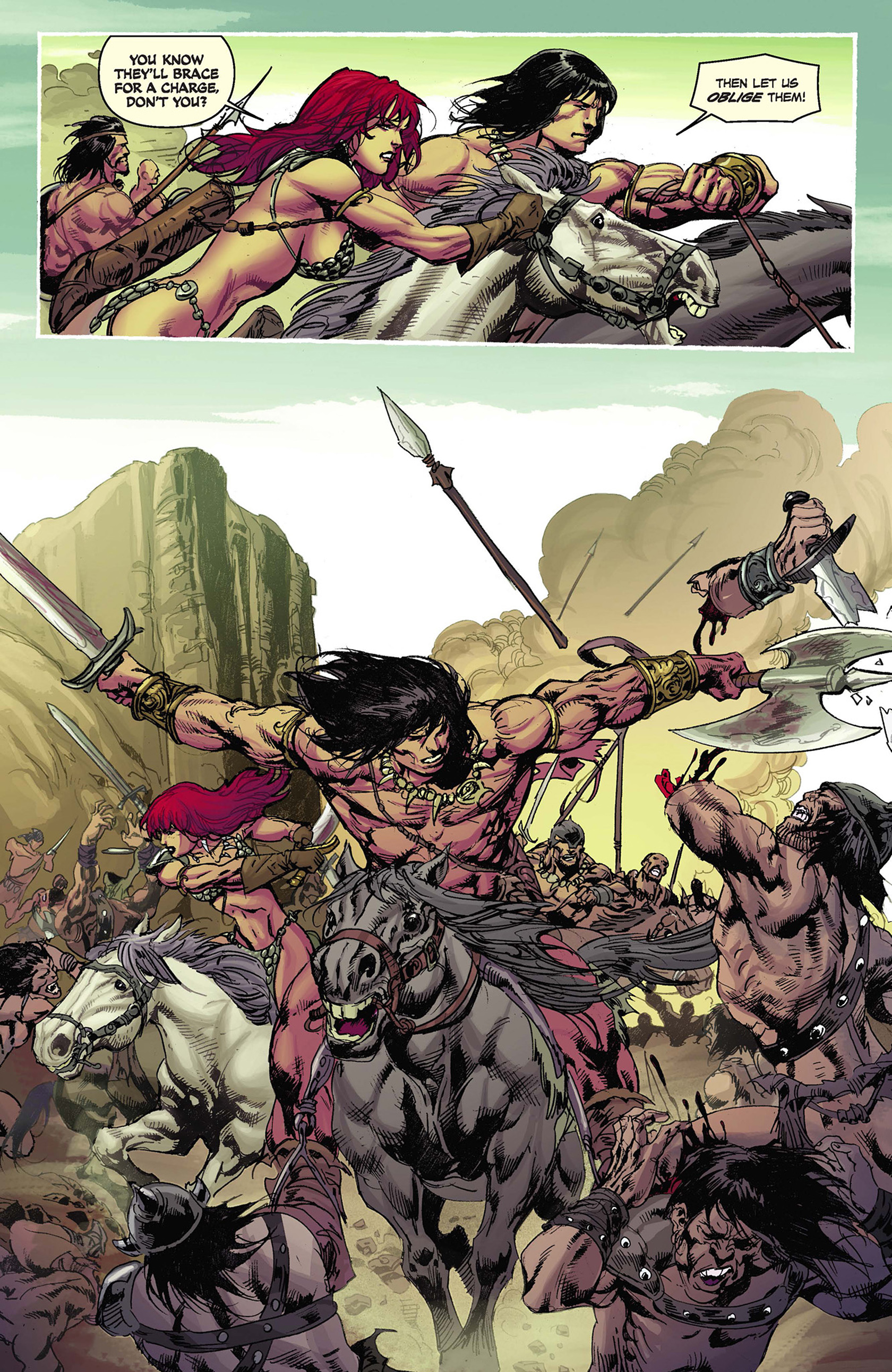 Read online Red Sonja/Conan comic -  Issue #2 - 14