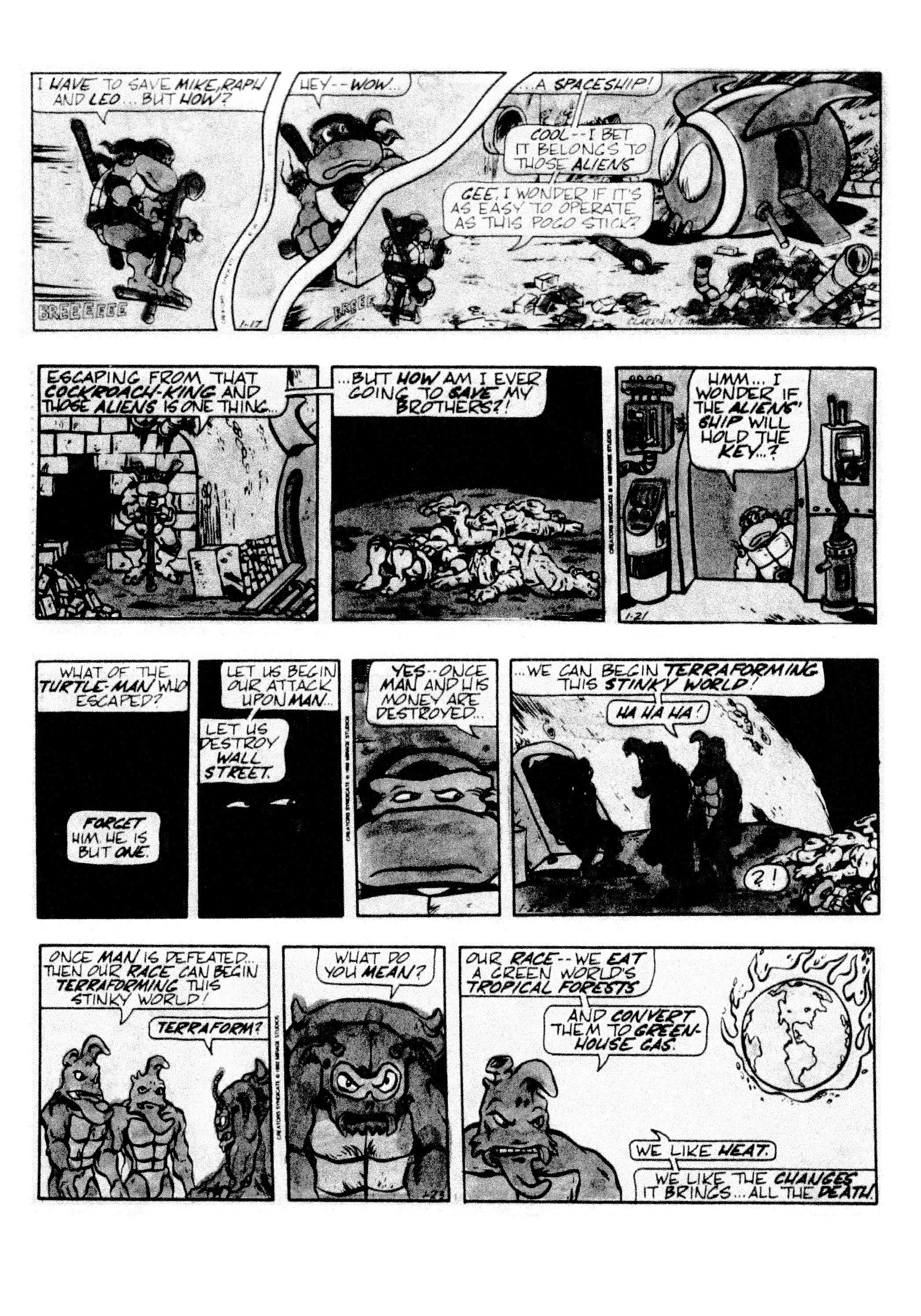 Read online Teenage Mutant Ninja Turtles: Complete Newspaper Daily Comic Strip Collection comic -  Issue # TPB 2 (Part 1) - 87