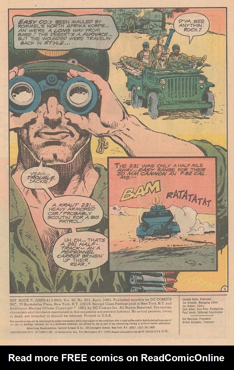 Read online Sgt. Rock comic -  Issue #351 - 2
