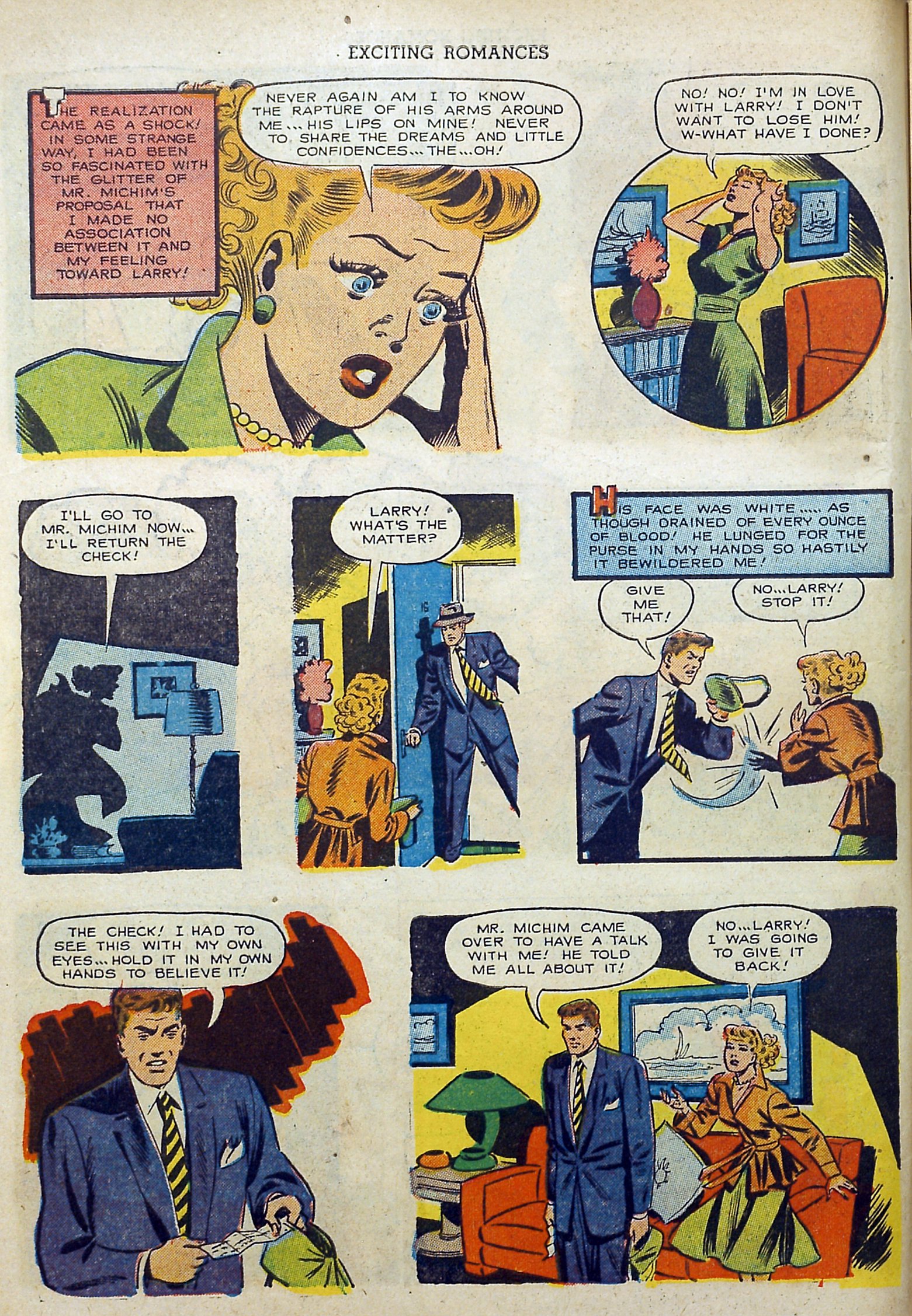 Read online Exciting Romances comic -  Issue #9 - 10