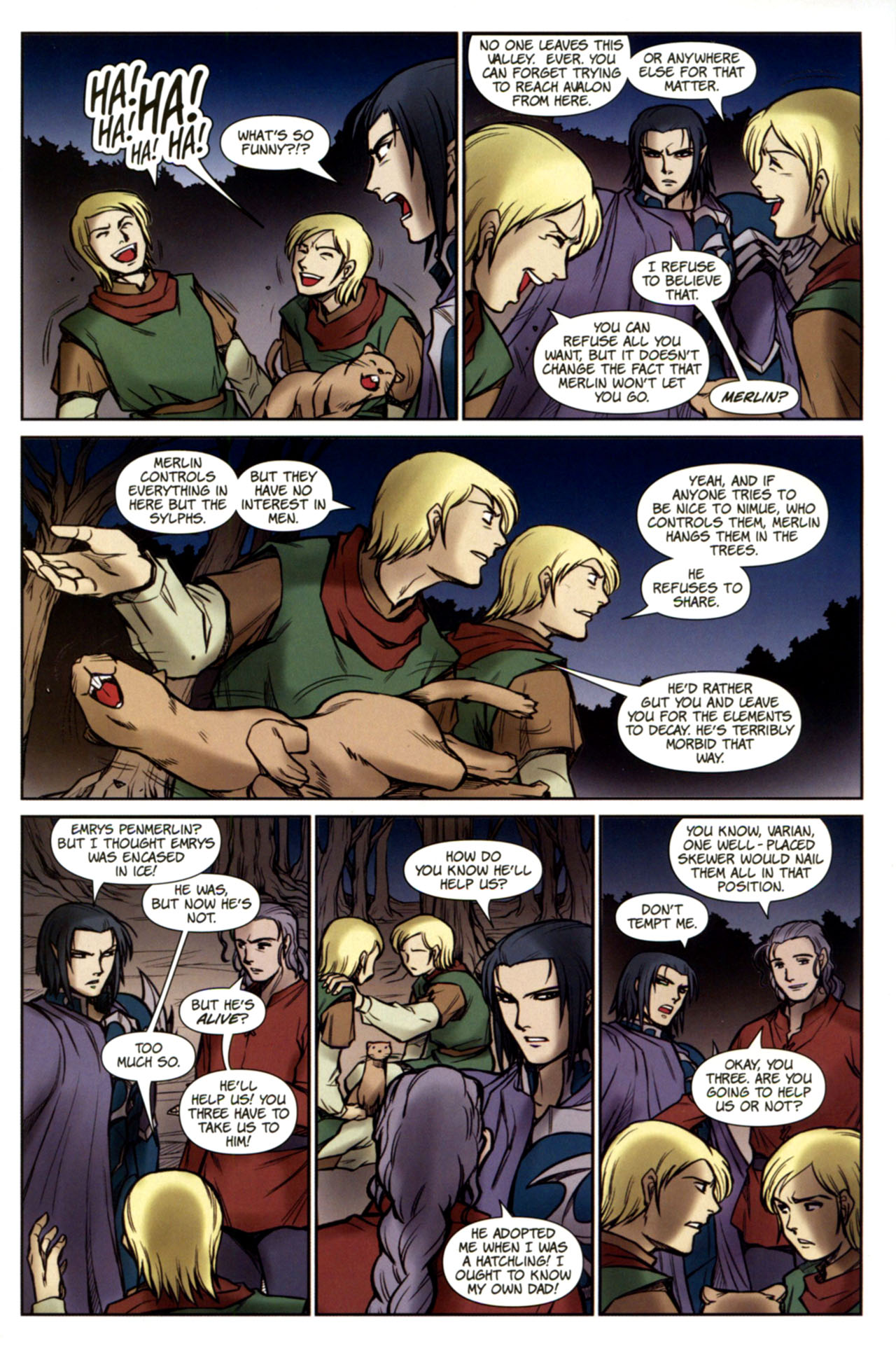 Read online Lords of Avalon: Knight of Darkness comic -  Issue #3 - 23