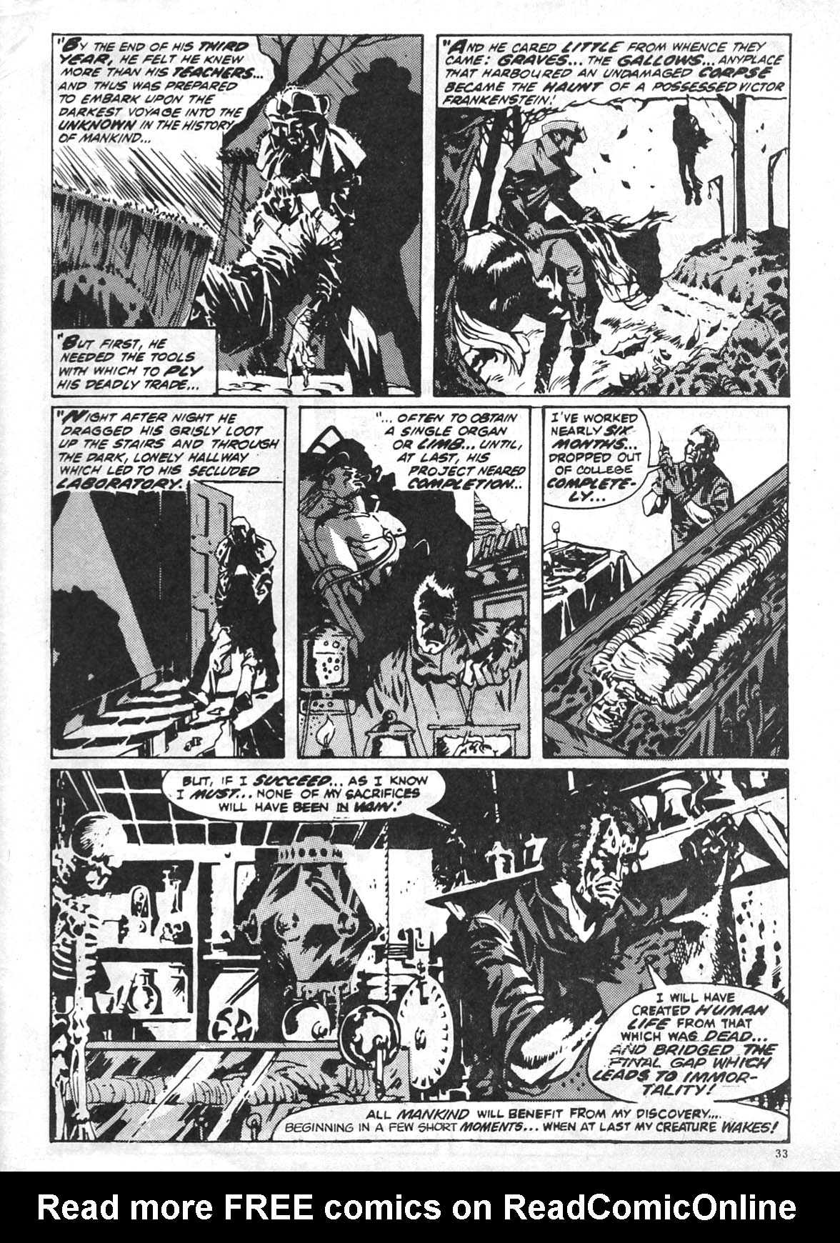 Read online Dracula Lives (1974) comic -  Issue #1 - 33