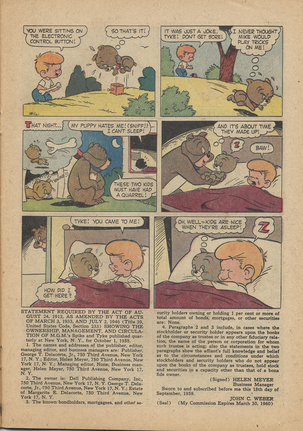 Read online M.G.M's Spike and Tyke comic -  Issue #17 - 23