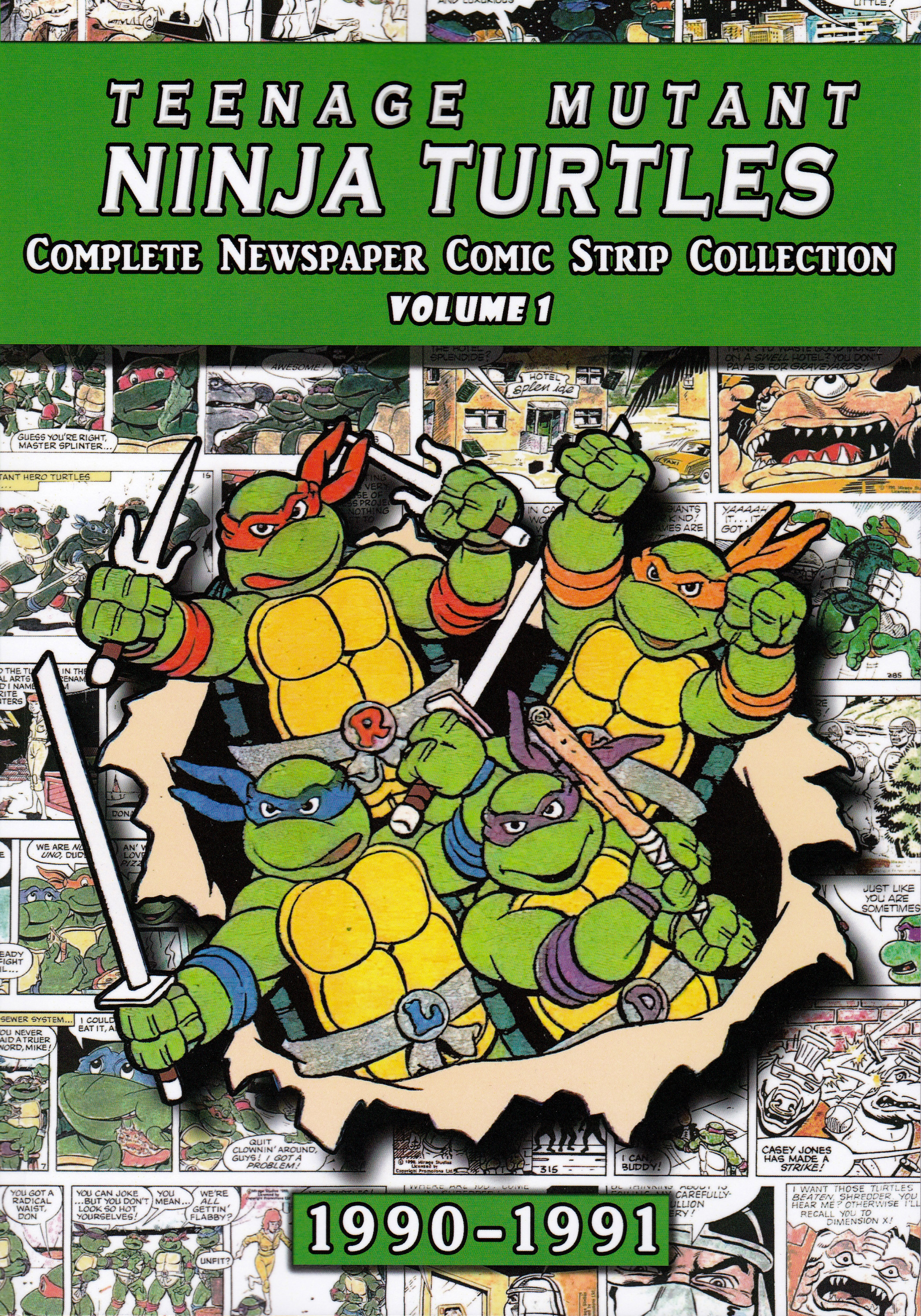 Read online Teenage Mutant Ninja Turtles: Complete Newspaper Daily Comic Strip Collection comic -  Issue # TPB 1 - 1