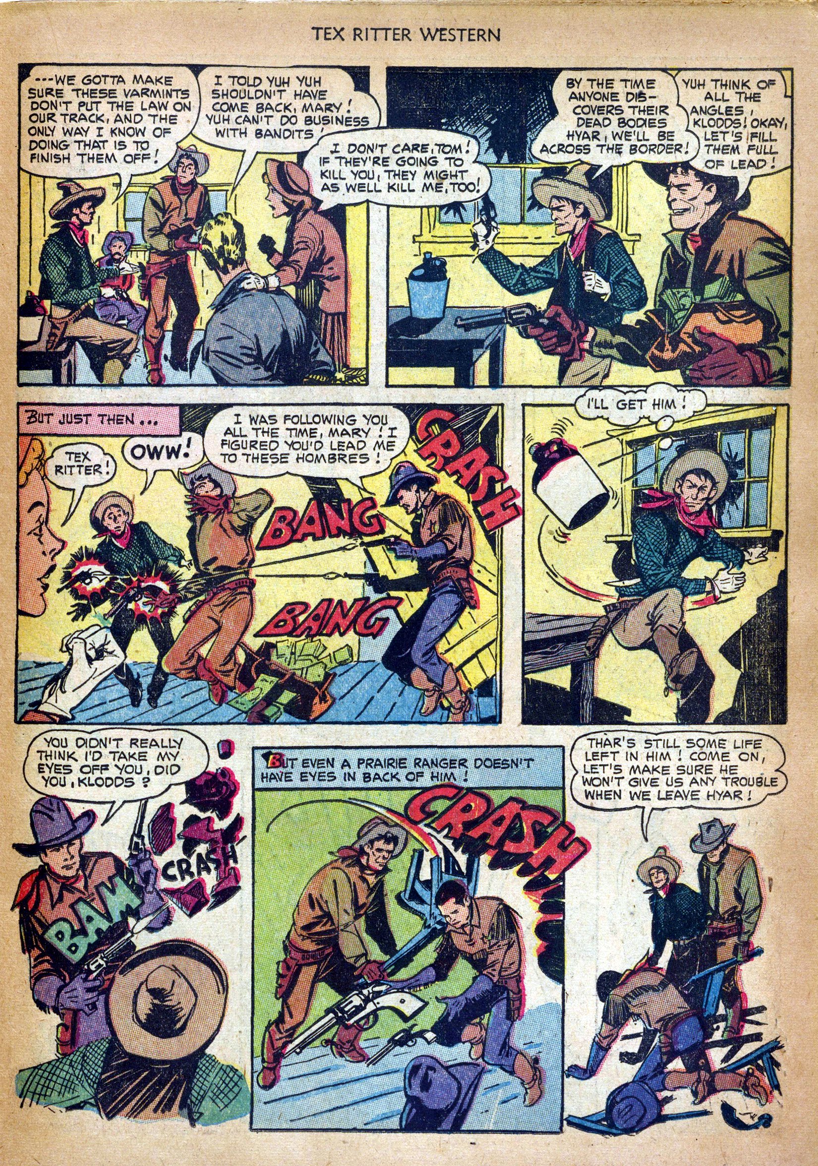 Read online Tex Ritter Western comic -  Issue #18 - 23