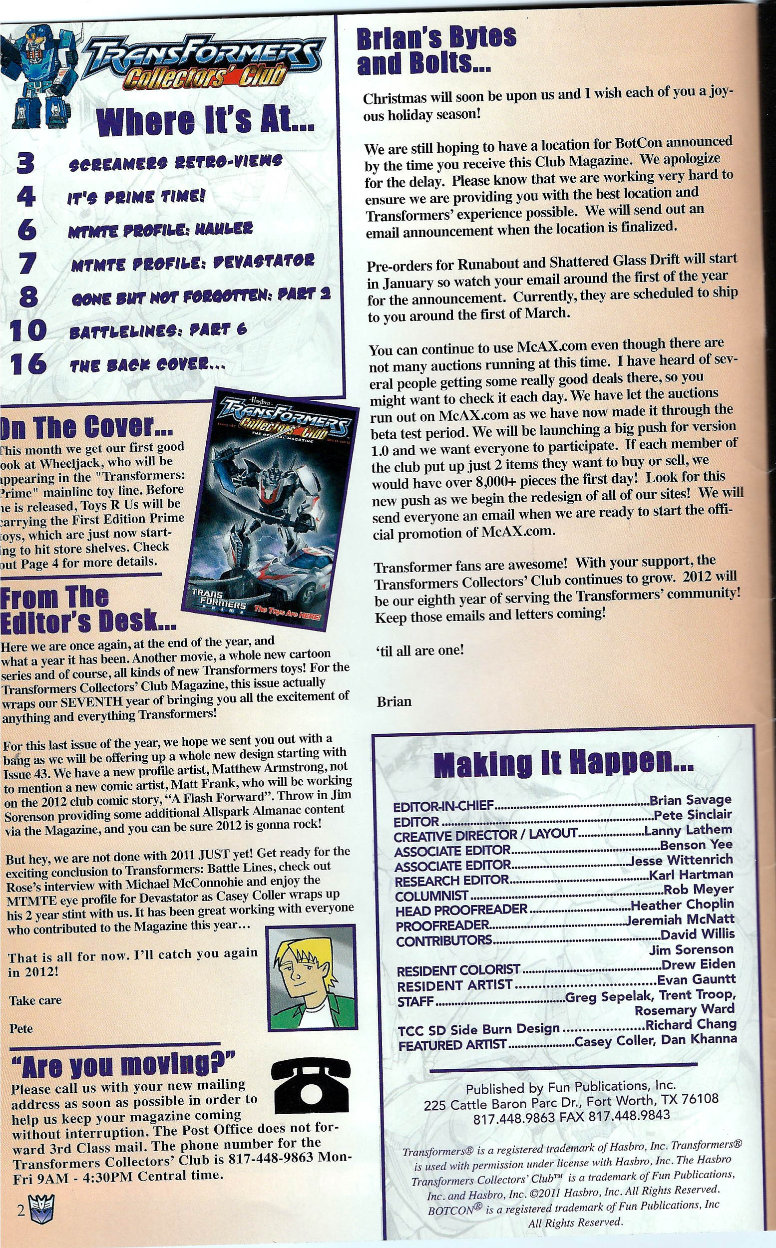 Read online Transformers: Collectors' Club comic -  Issue #42 - 2