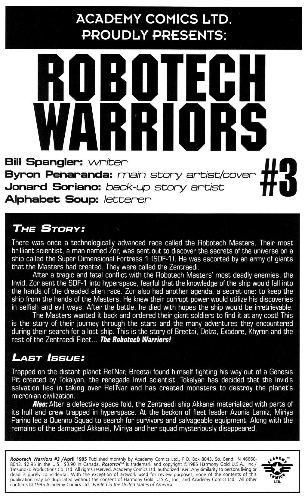 Read online Robotech: Warriors comic -  Issue #3 - 2