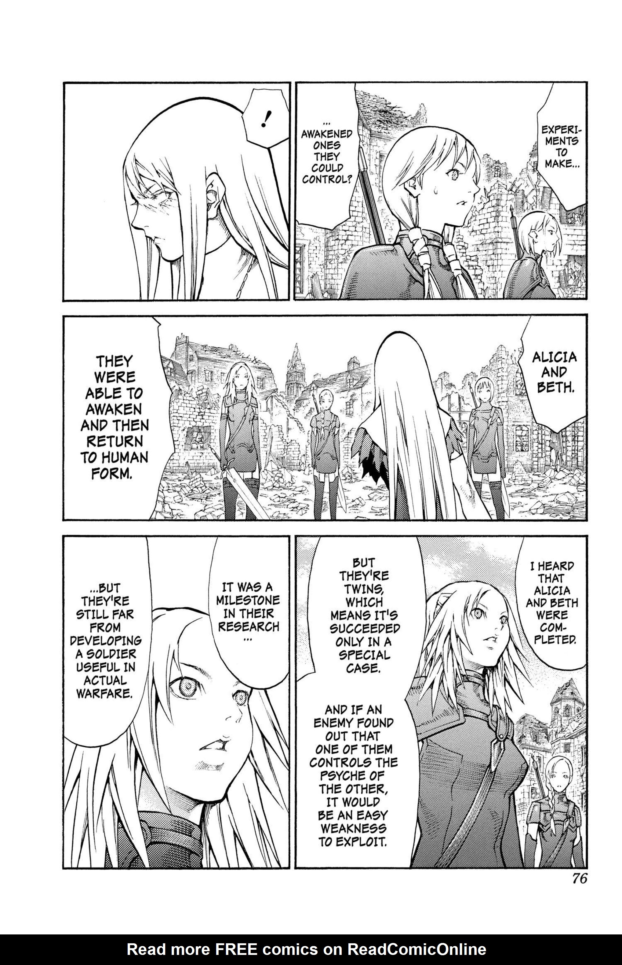 Read online Claymore comic -  Issue #15 - 66