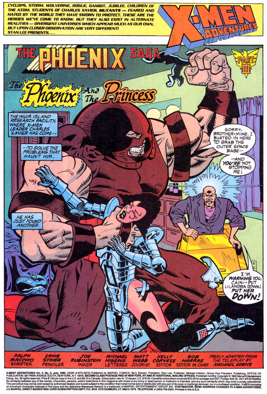 Read online X-Men Adventures (1995) comic -  Issue #5 - 2