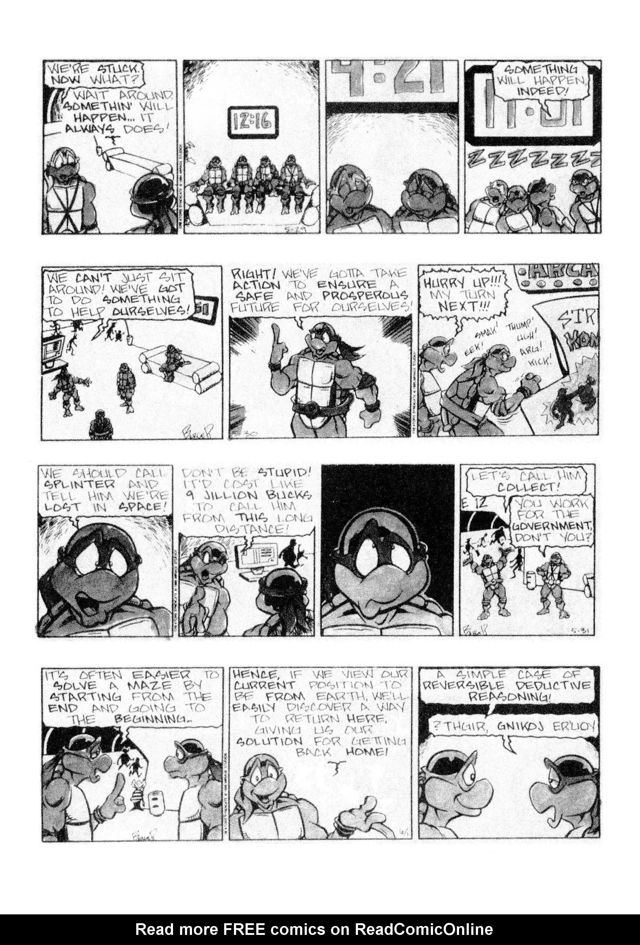 Read online Teenage Mutant Ninja Turtles: Complete Newspaper Daily Comic Strip Collection comic -  Issue # TPB 3 (Part 1) - 96