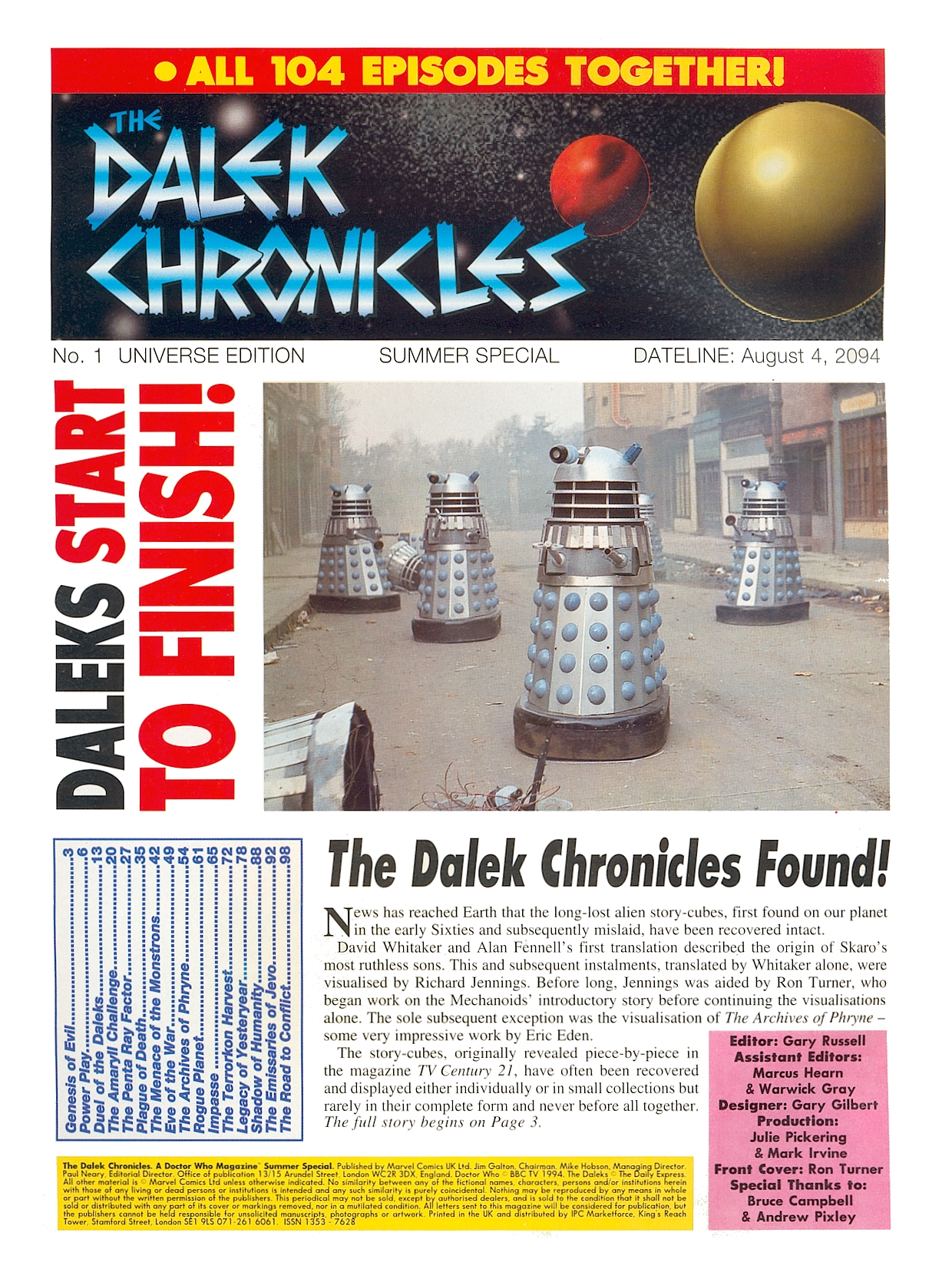 Read online Dalek Chronicles comic -  Issue # TPB - 2
