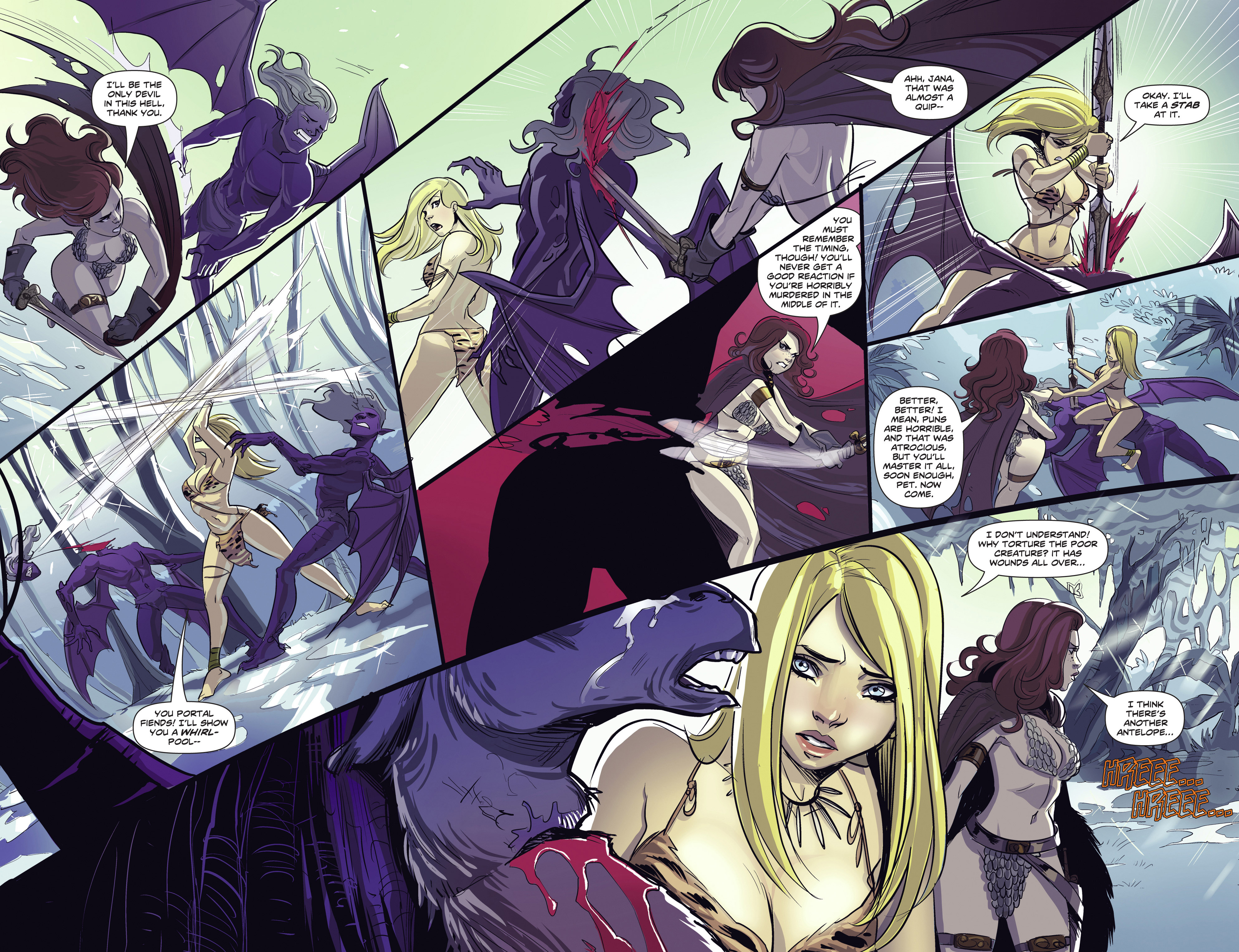 Read online Swords of Sorrow: Red Sonja & Jungle Girl comic -  Issue #1 - 15