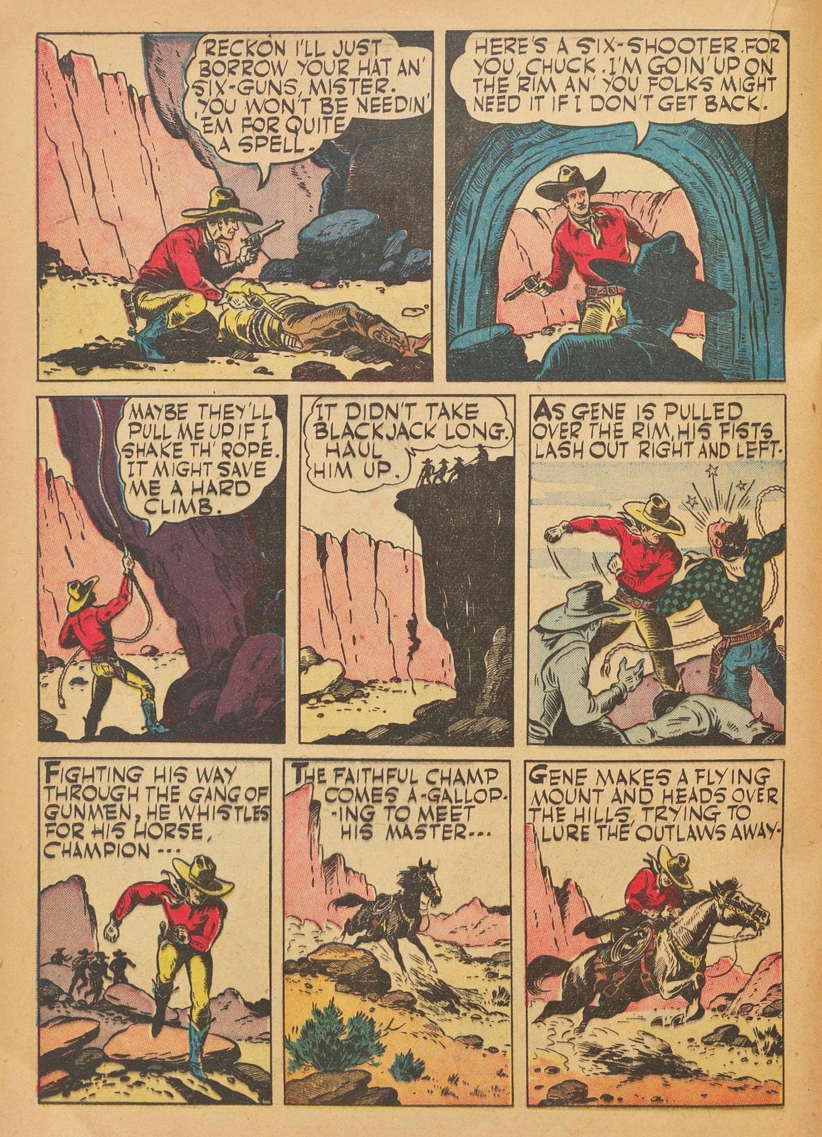 Read online Gene Autry Comics comic -  Issue #3 - 36