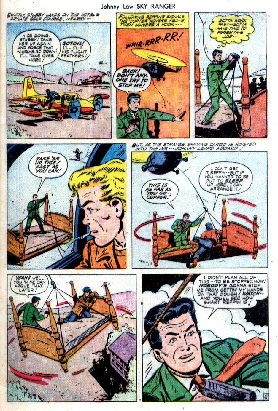 Read online Johnny Law Sky Ranger Adventures comic -  Issue #4 - 7
