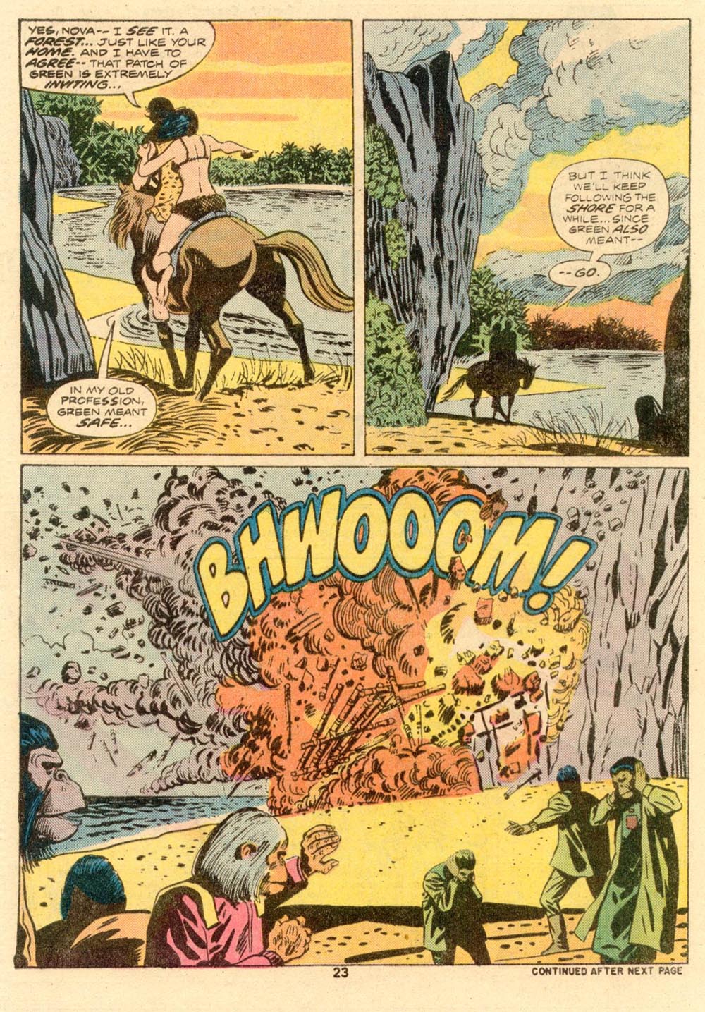 Read online Adventures on the Planet of the Apes comic -  Issue #6 - 16