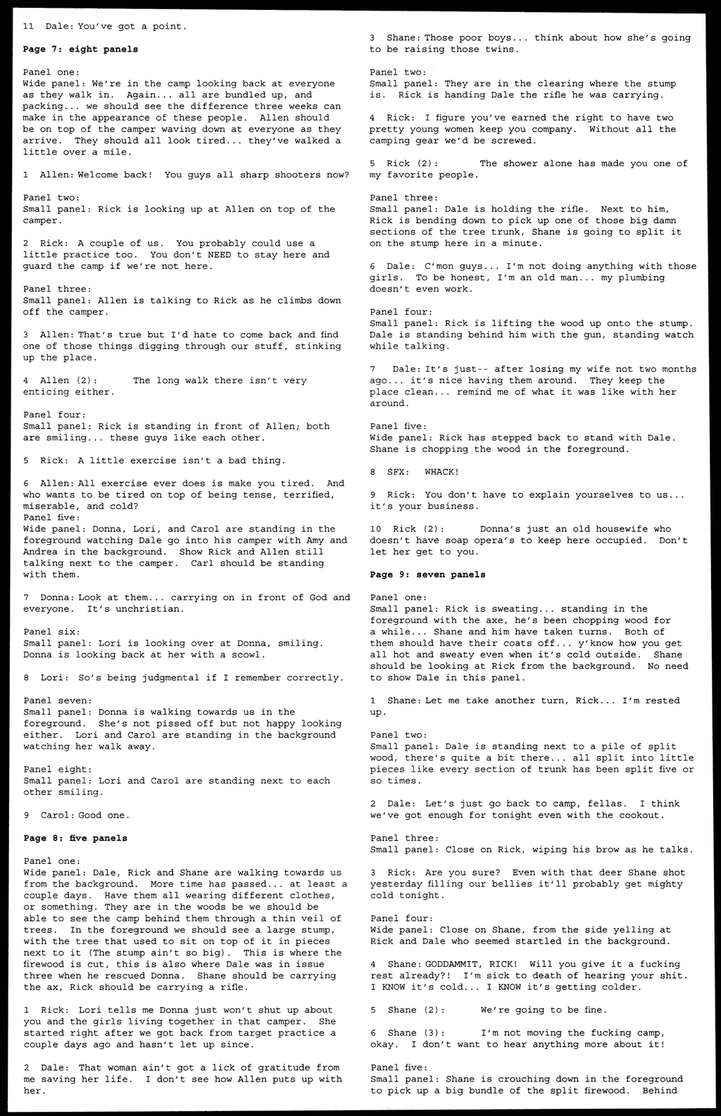 Read online The Walking Dead comic -  Issue # _Script Book 01 - 32