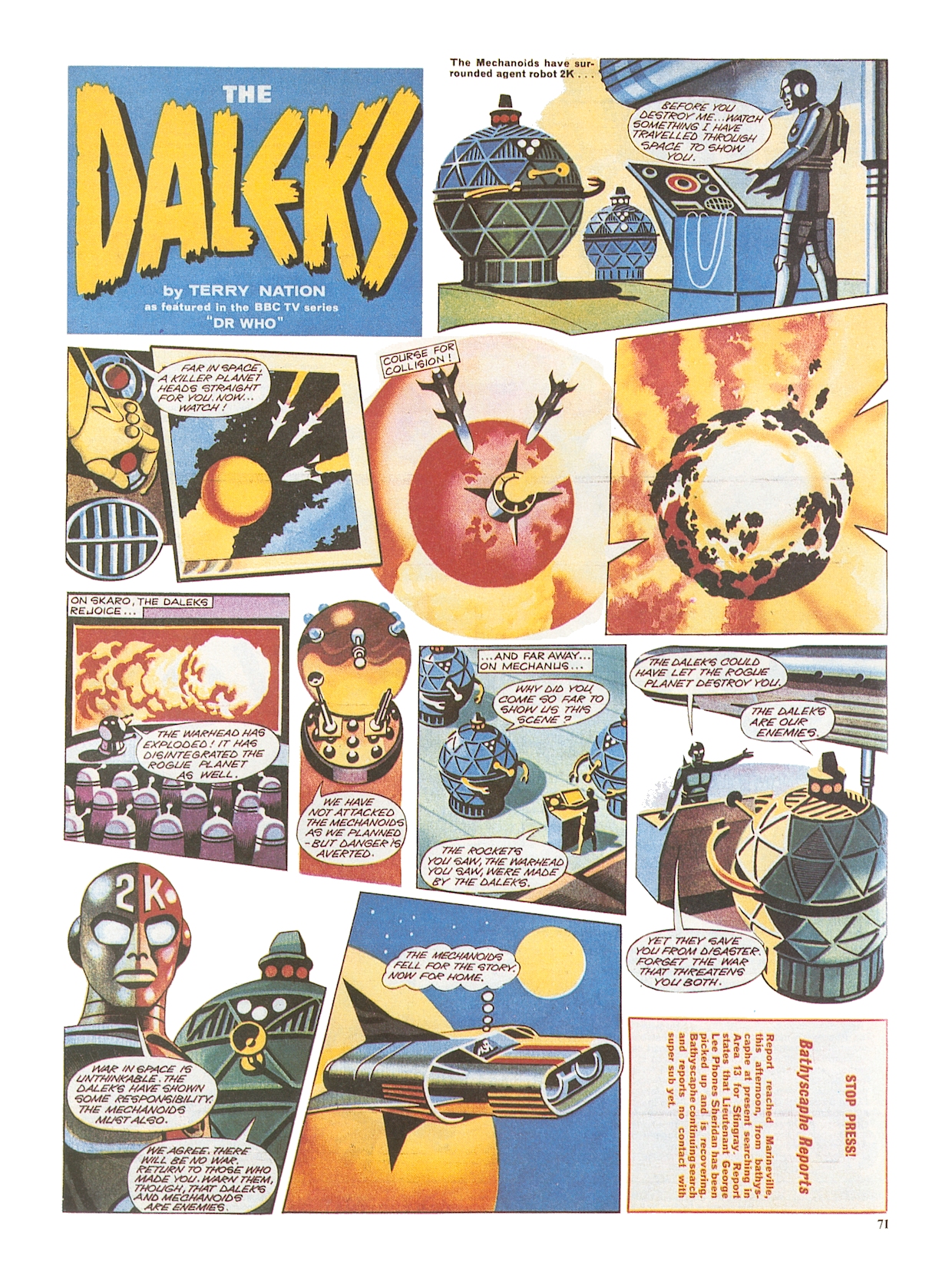 Read online Dalek Chronicles comic -  Issue # TPB - 71