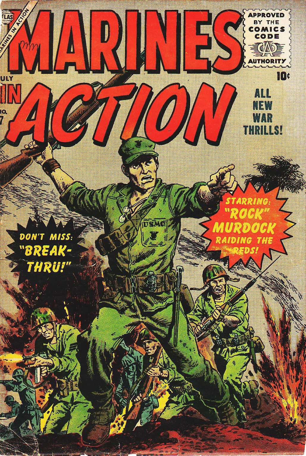 Read online Marines in Action comic -  Issue #7 - 1