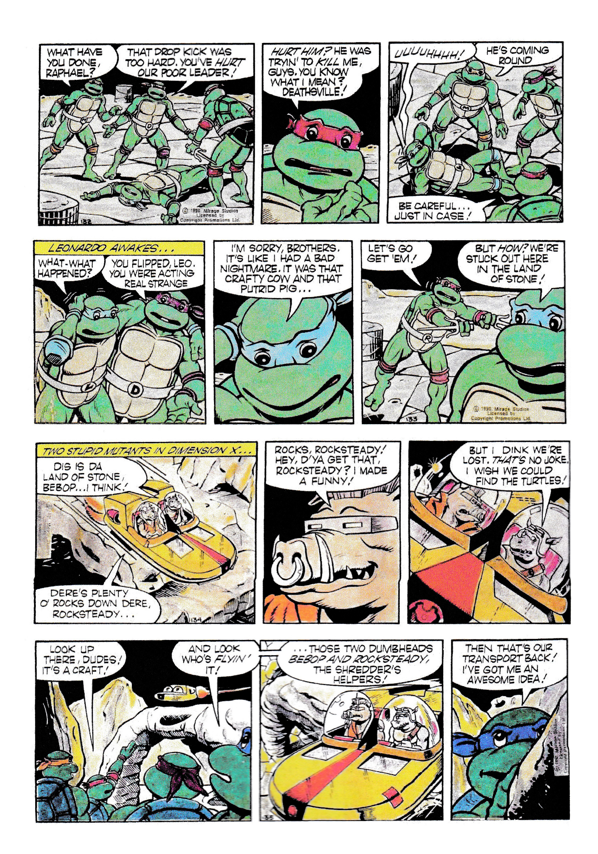 Read online Teenage Mutant Ninja Turtles: Complete Newspaper Daily Comic Strip Collection comic -  Issue # TPB 1 - 41