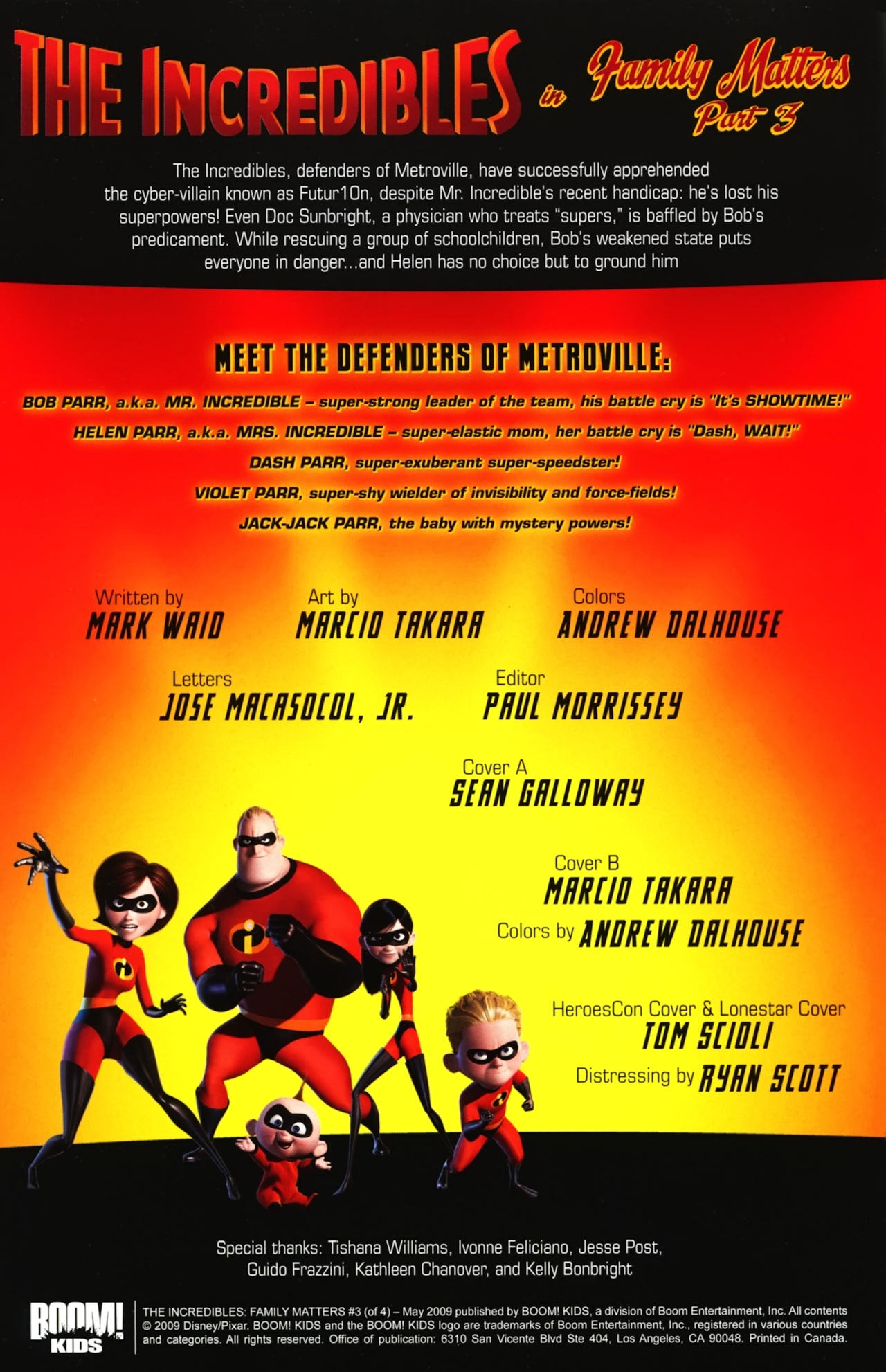 Read online The Incredibles: Family Matters comic -  Issue #3 - 3