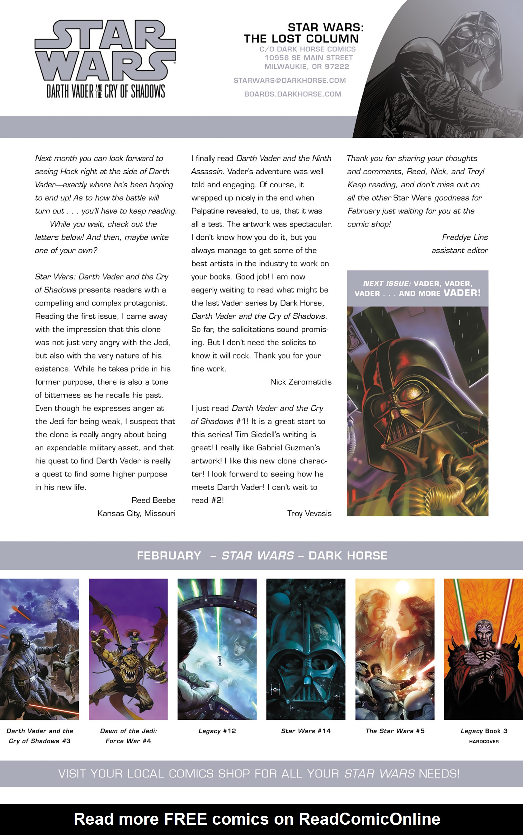 Read online Star Wars: Darth Vader and the Cry of Shadows comic -  Issue #3 - 25