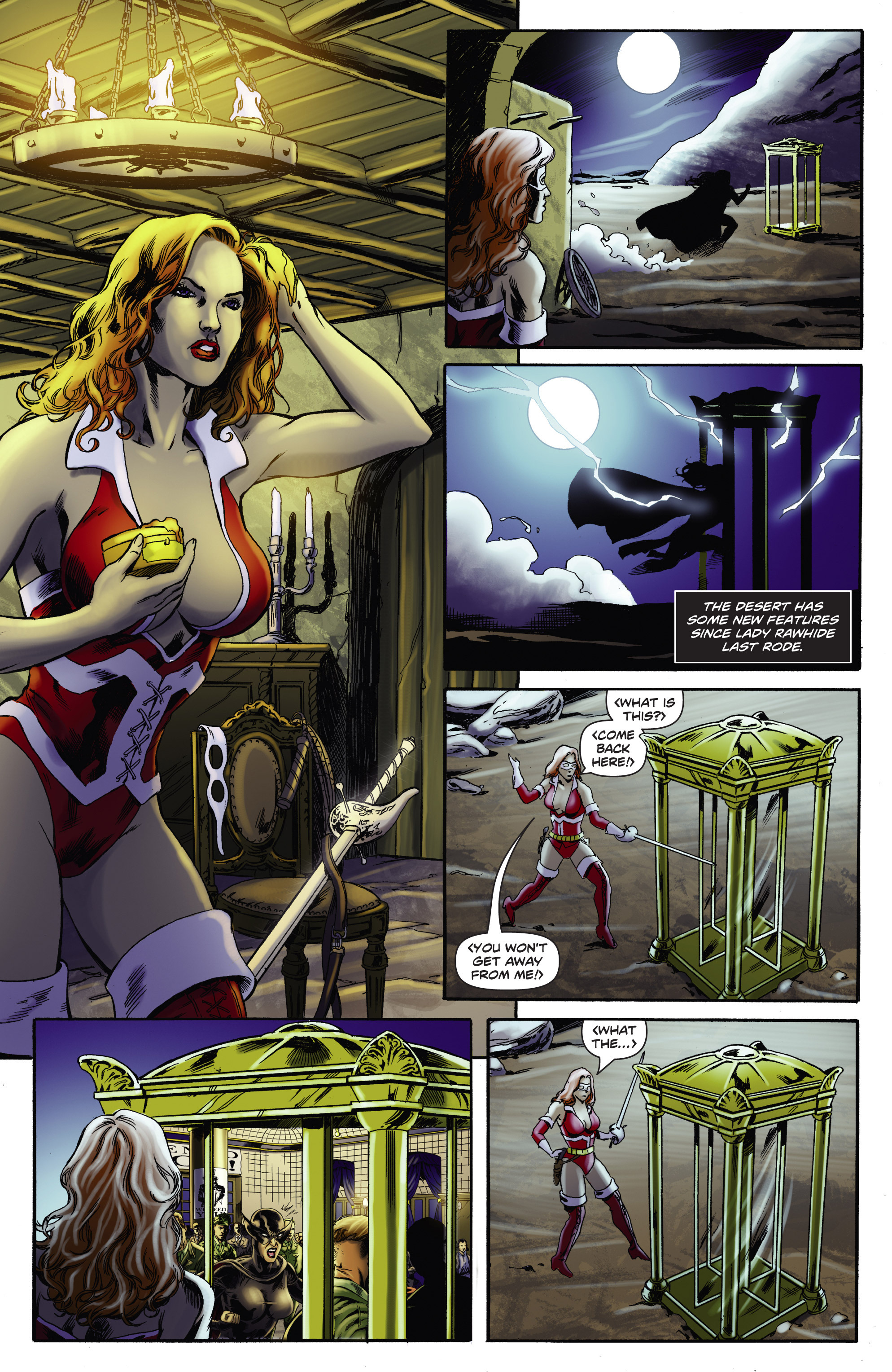Read online Swords of Sorrow, Miss Fury & Lady Rawhide comic -  Issue # Full - 5