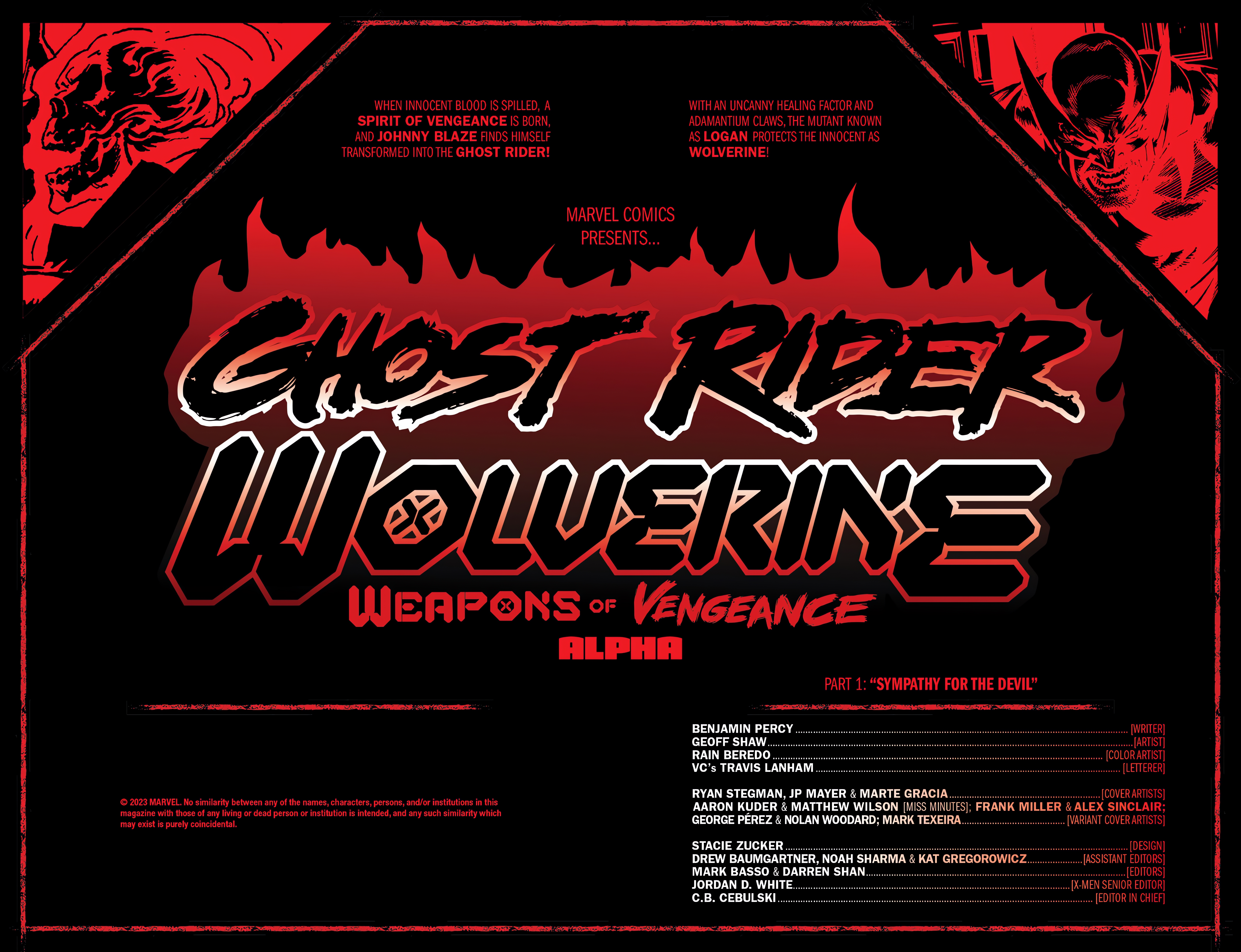 Read online Ghost Rider / Wolverine: Weapons of Vengeance – Alpha comic -  Issue #1 - 5